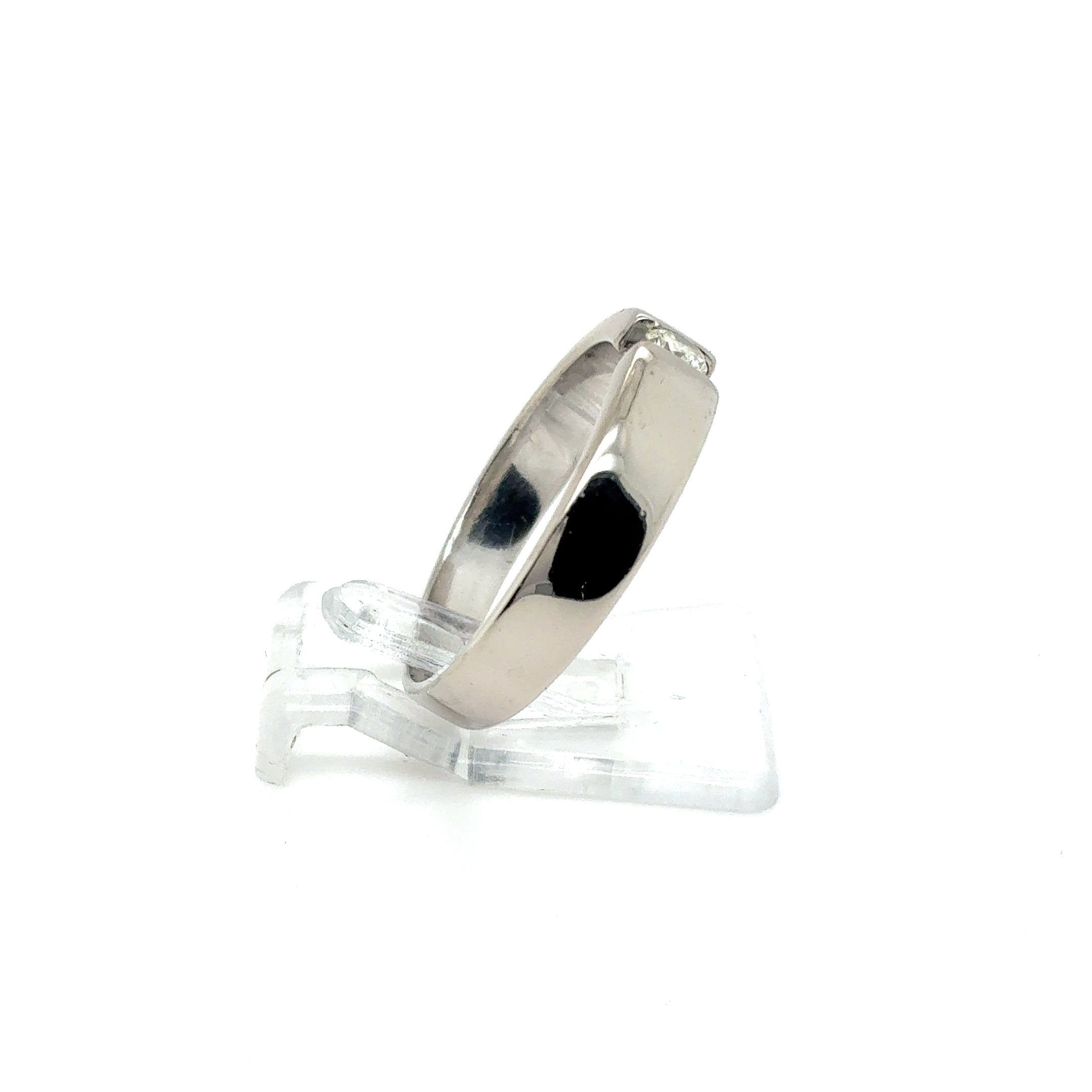 Ring Goldring Brillant 585/14 Karat Weißgold Gr.53