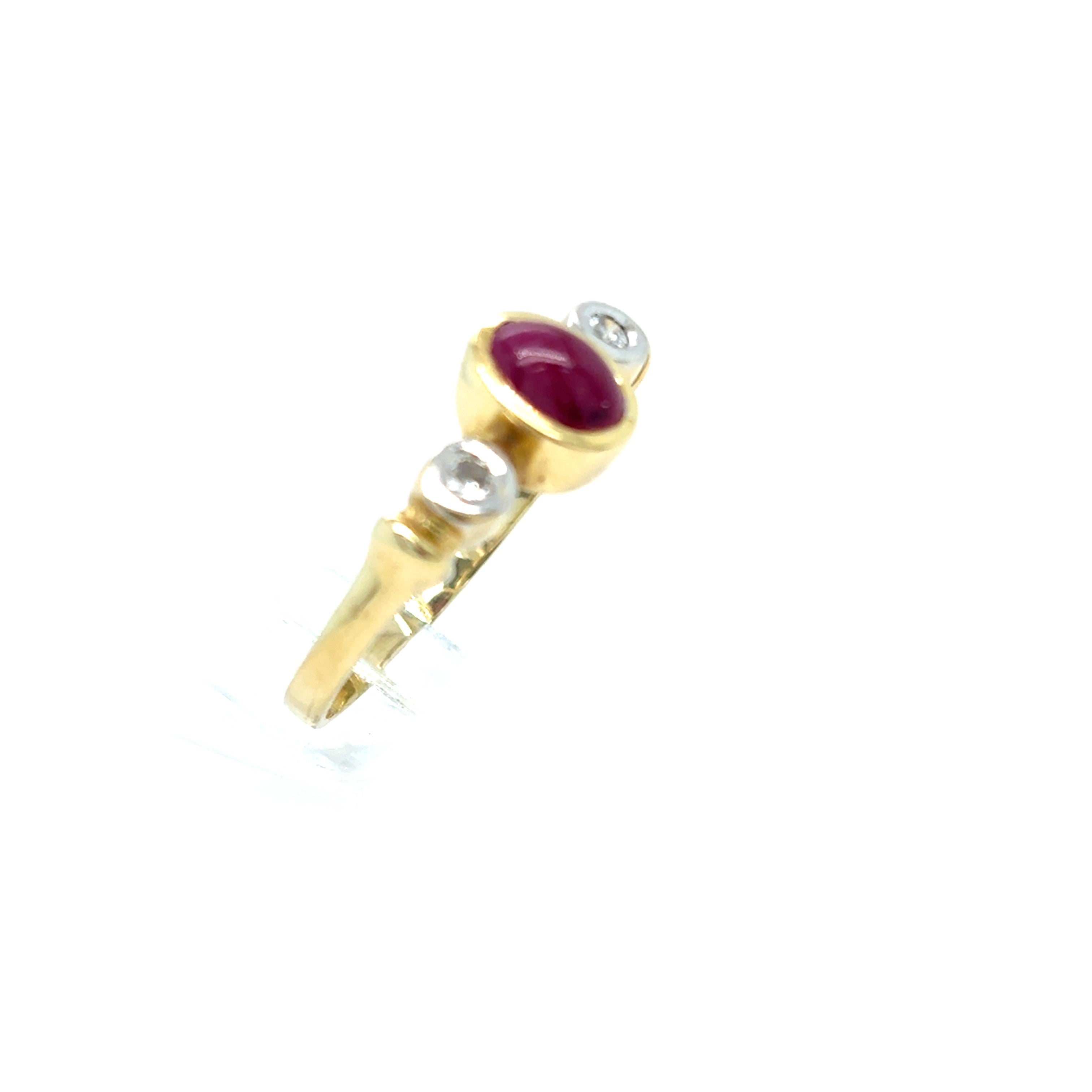 Damenring Gelbgold 585 14kt Gr.53 Brillanten