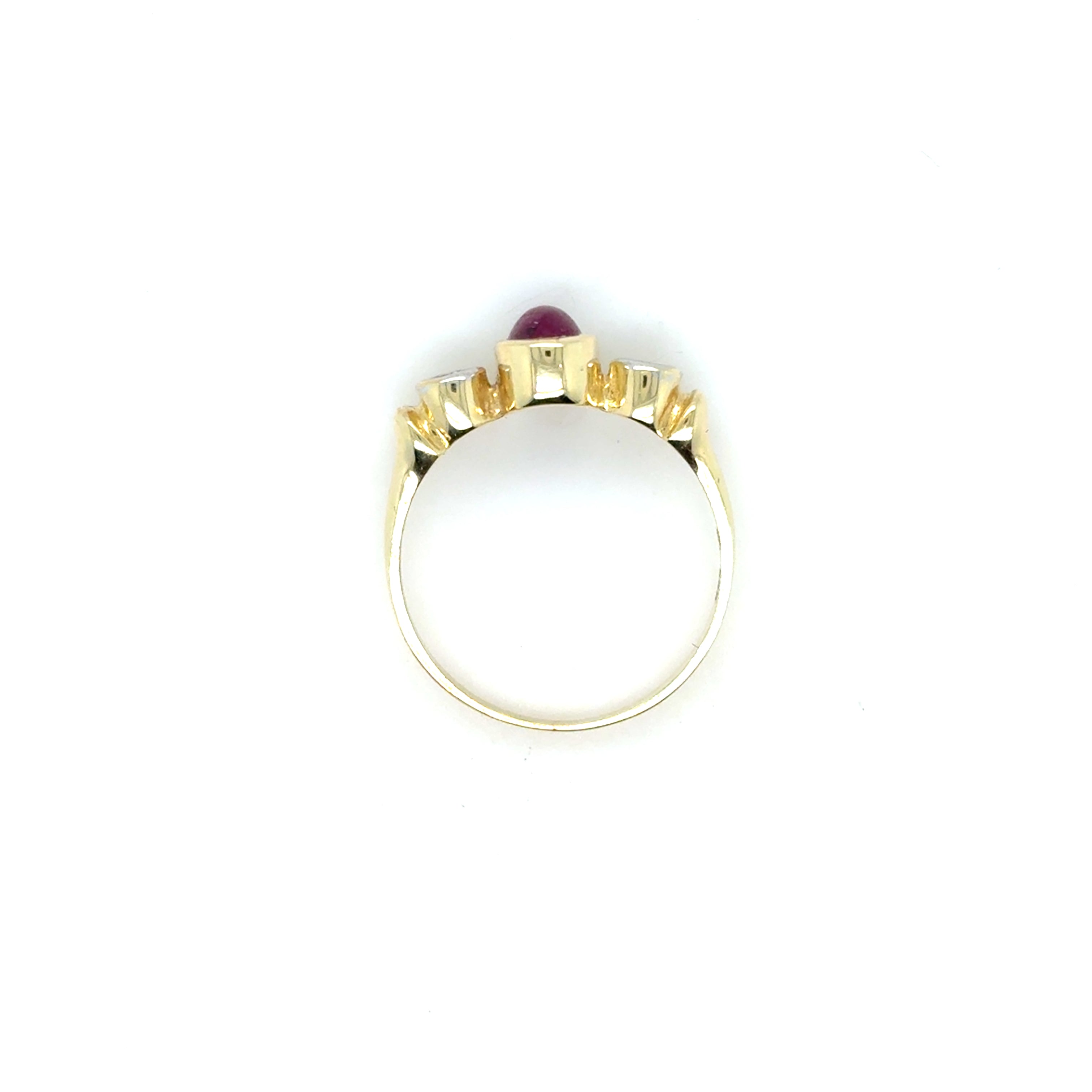 Damenring Gelbgold 585 14kt Gr.53 Brillanten