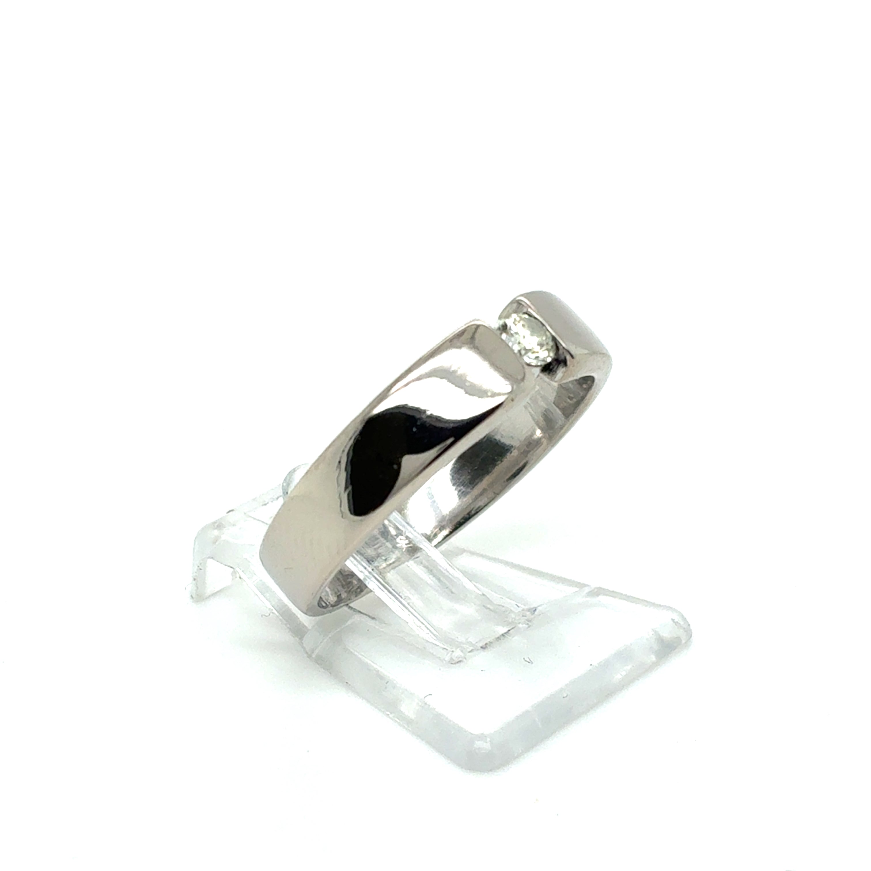 Ring Goldring Brillant 585/14 Karat Weißgold Gr.53