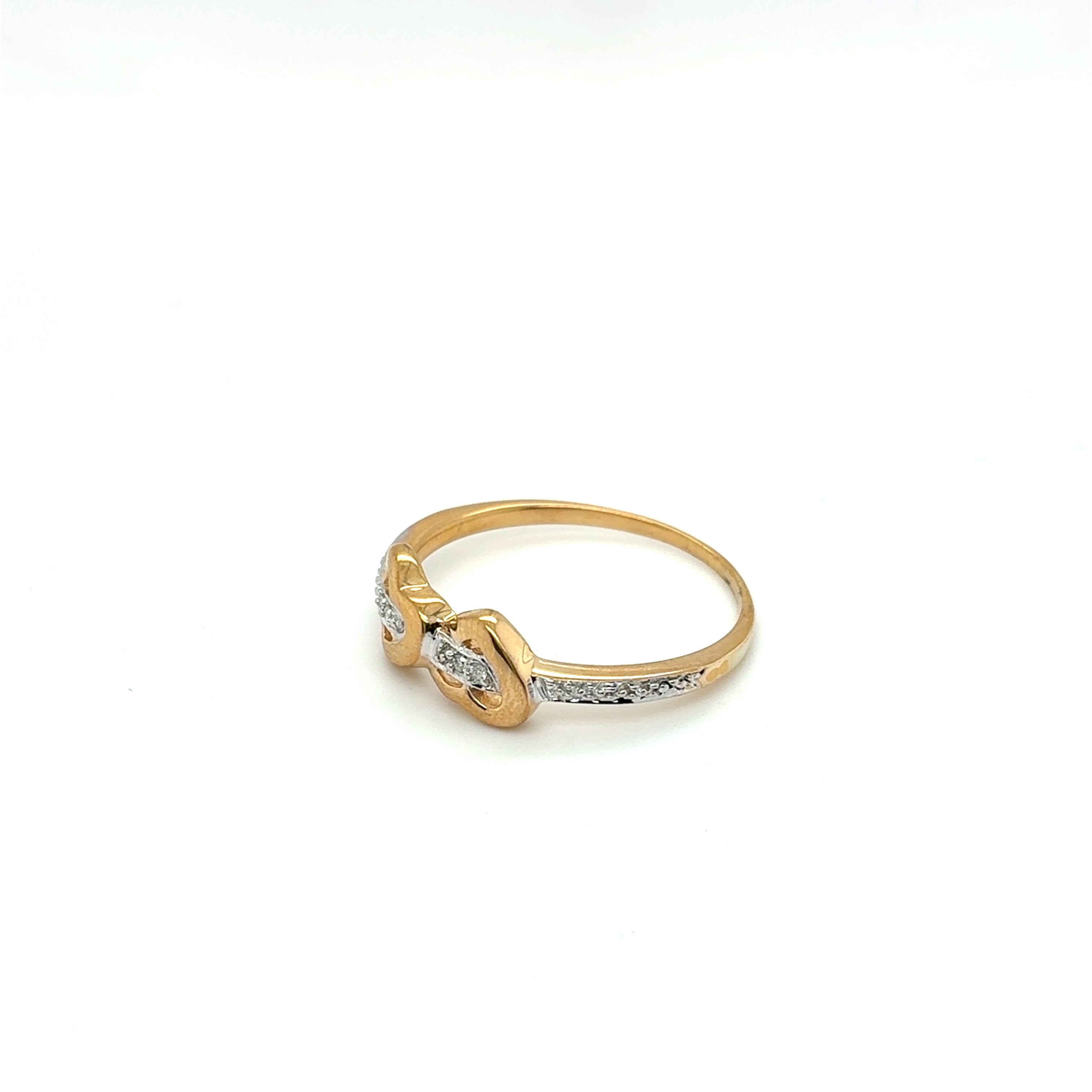 Ring Goldring Diamanten 333/8kt Gelbgold Gr.58