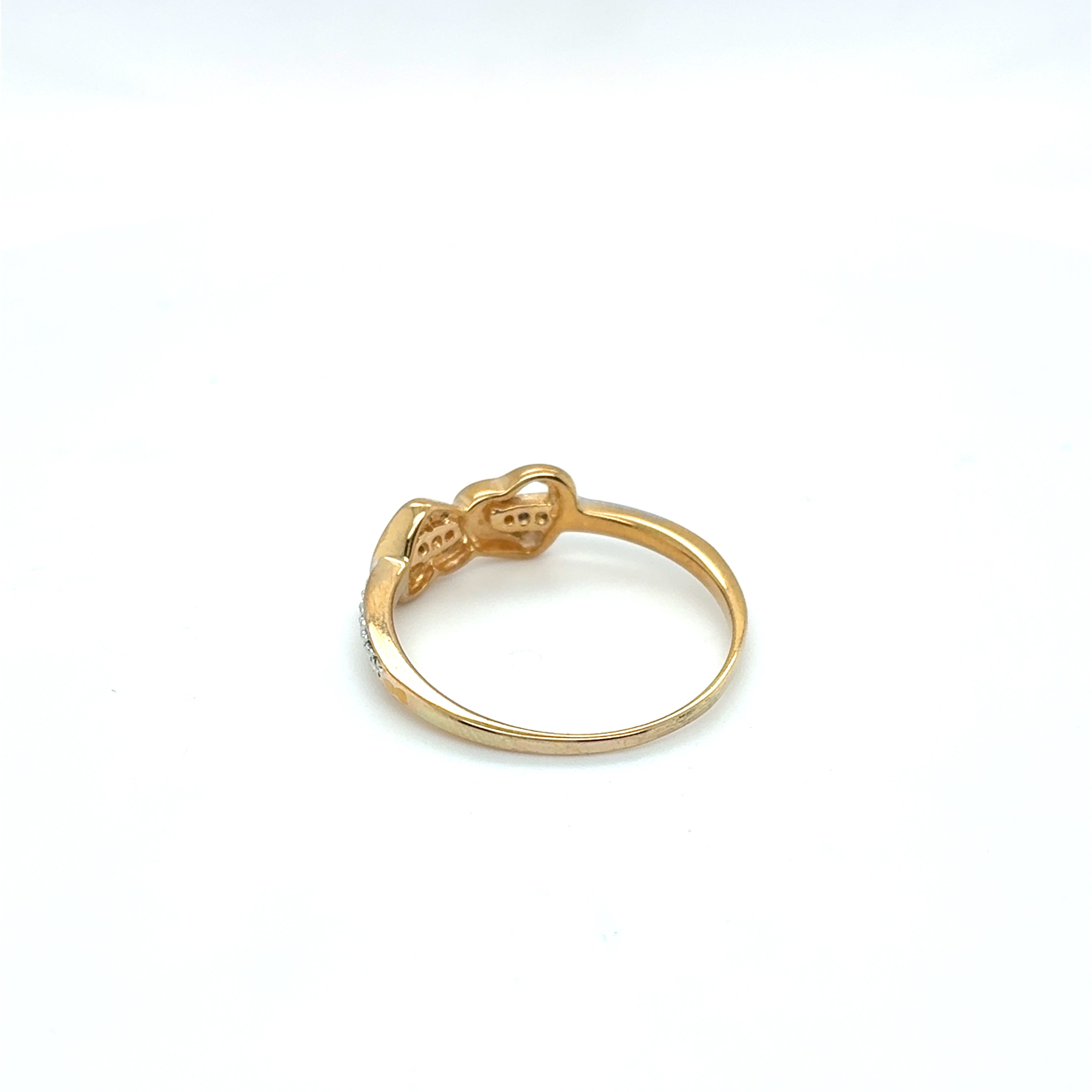 Ring Goldring Diamanten 333/8kt Gelbgold Gr.58