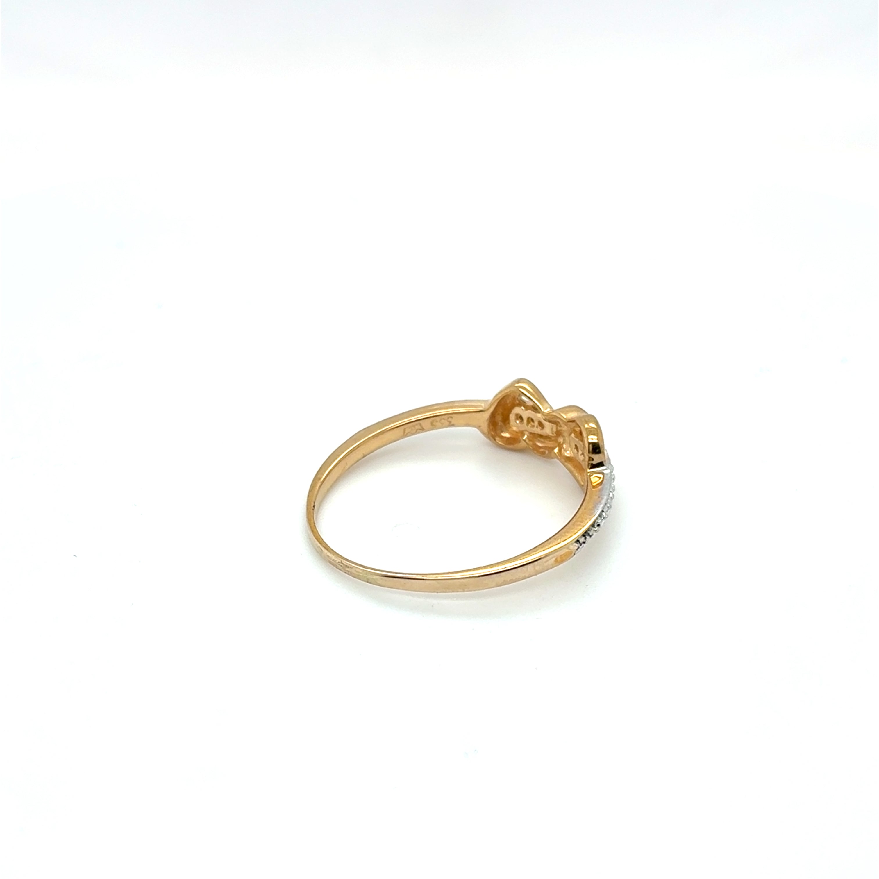 Ring Goldring Diamanten 333/8kt Gelbgold Gr.58