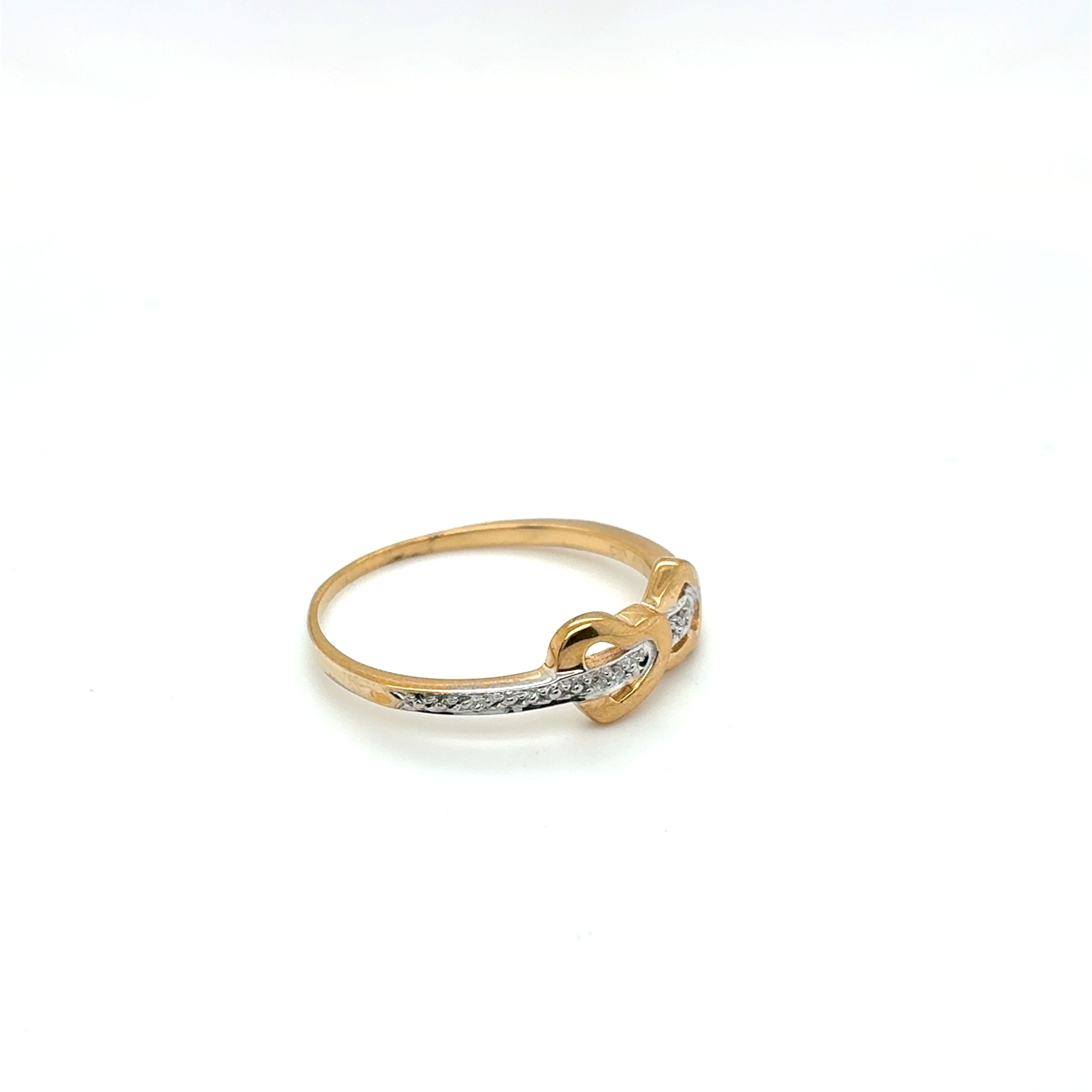 Ring Goldring Diamanten 333/8kt Gelbgold Gr.58