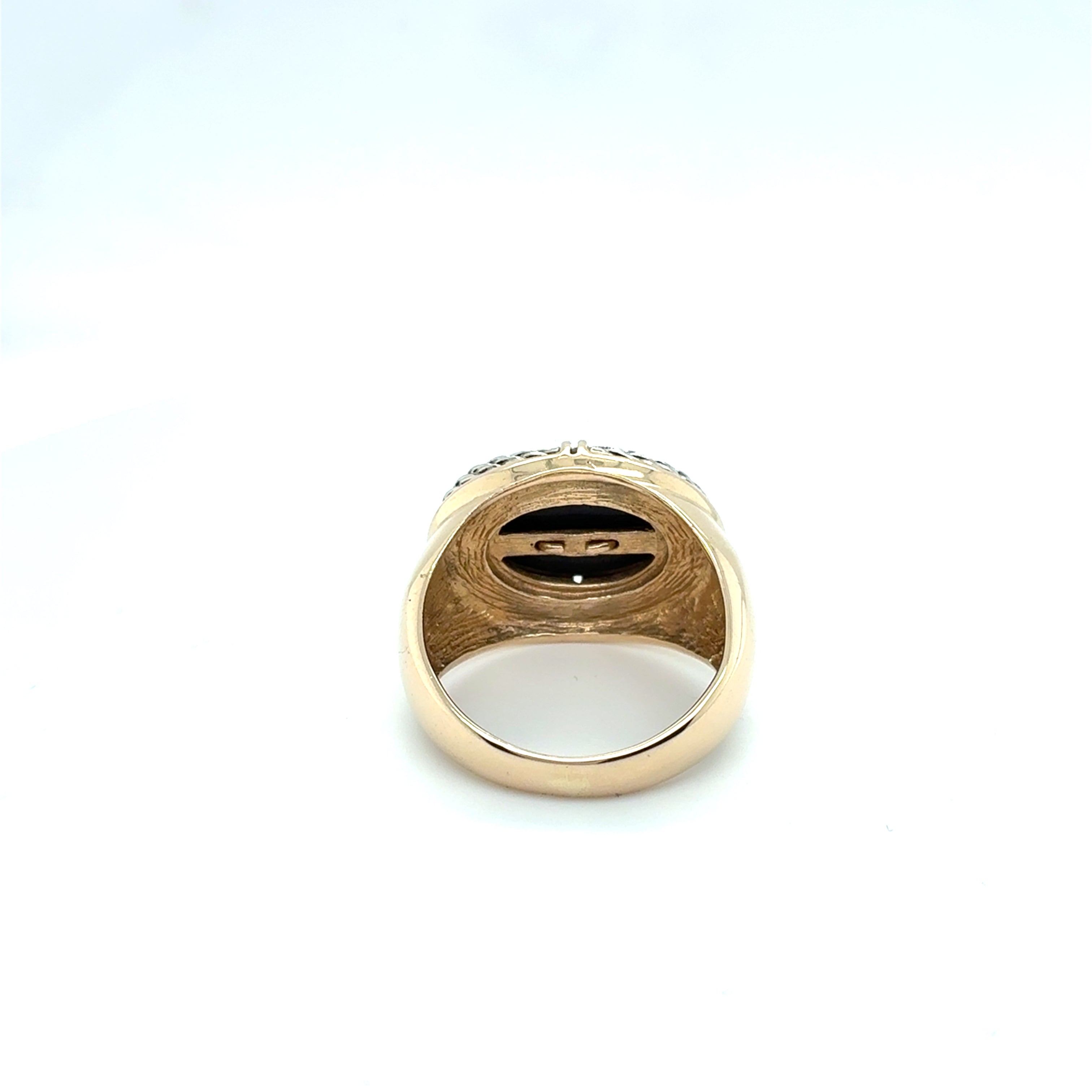 Ring Gelbgold Weißgold Brilliant 585/14 KT Gr.59