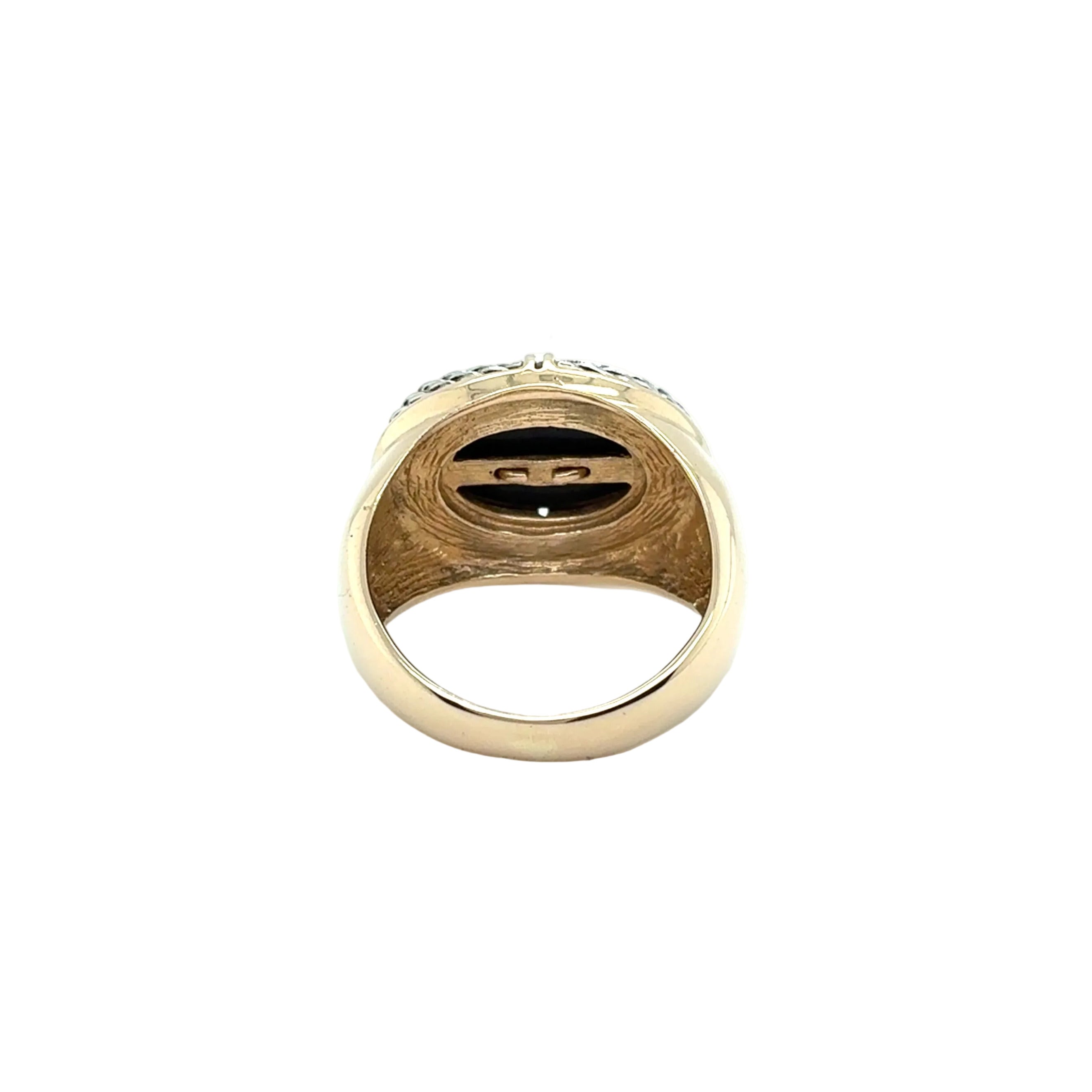 Ring Gelbgold Weißgold Brilliant 585/14 KT Gr.59