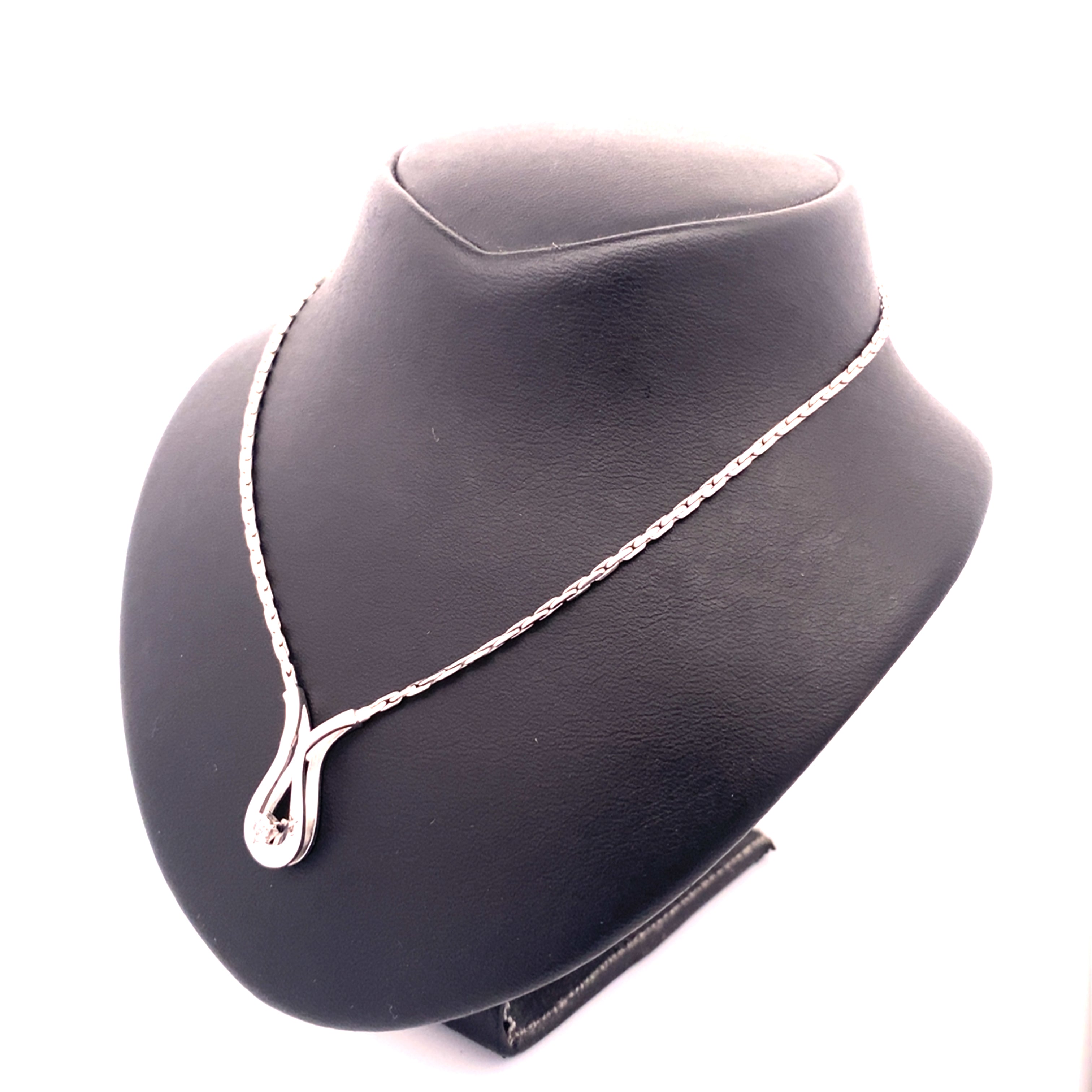 Collier Weißgold mit einem Brillanten