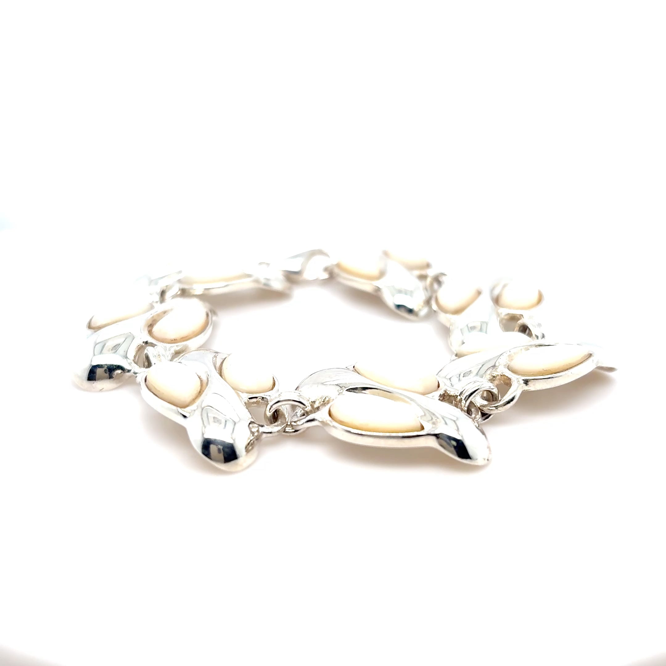 Armband Silber Perlmuttsteine