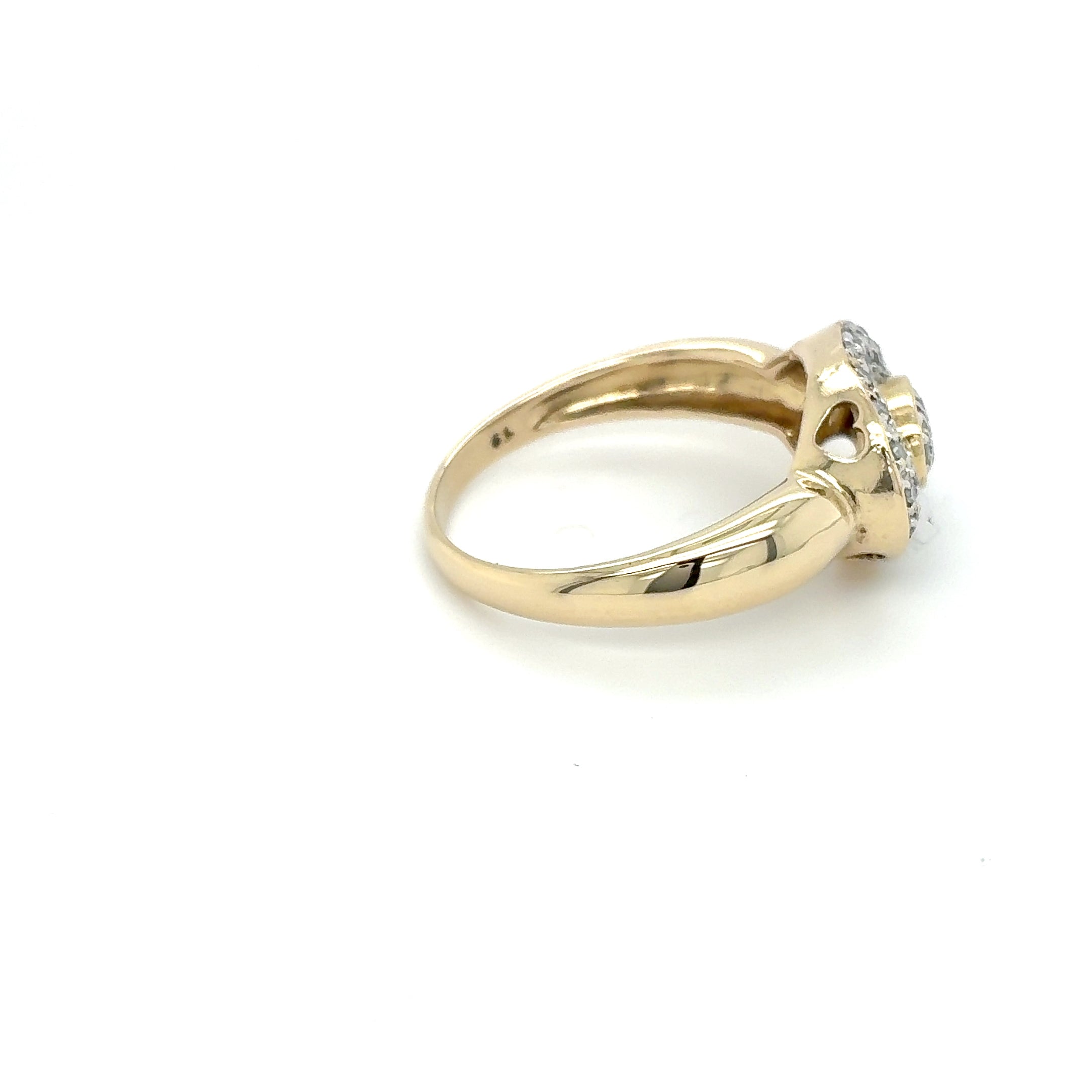 Goldring Ring Brillanten 585/14 KT Gold Gr.60,5