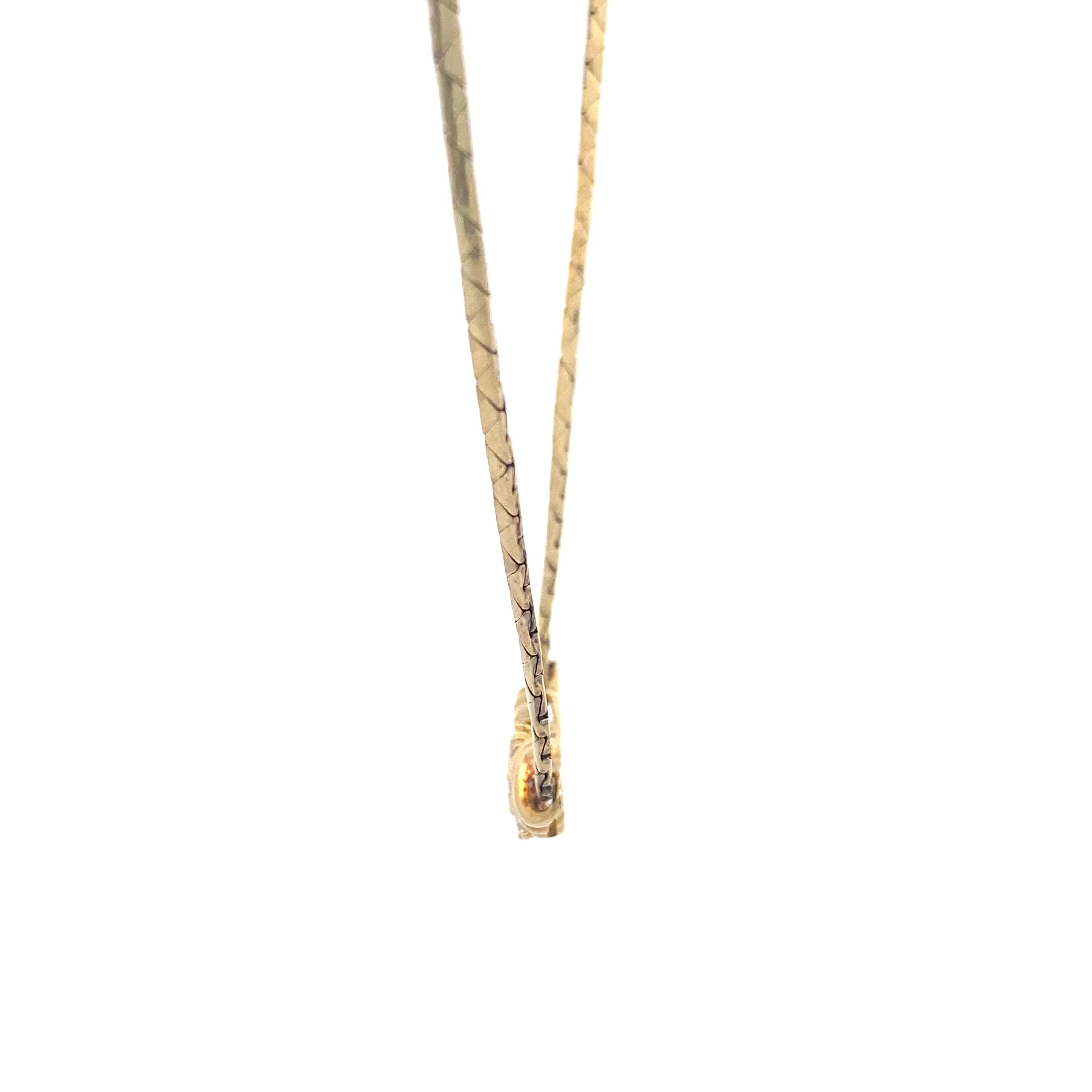Collier Gelbgold 585 mit 9 Brillanten je ca.0,02 ct