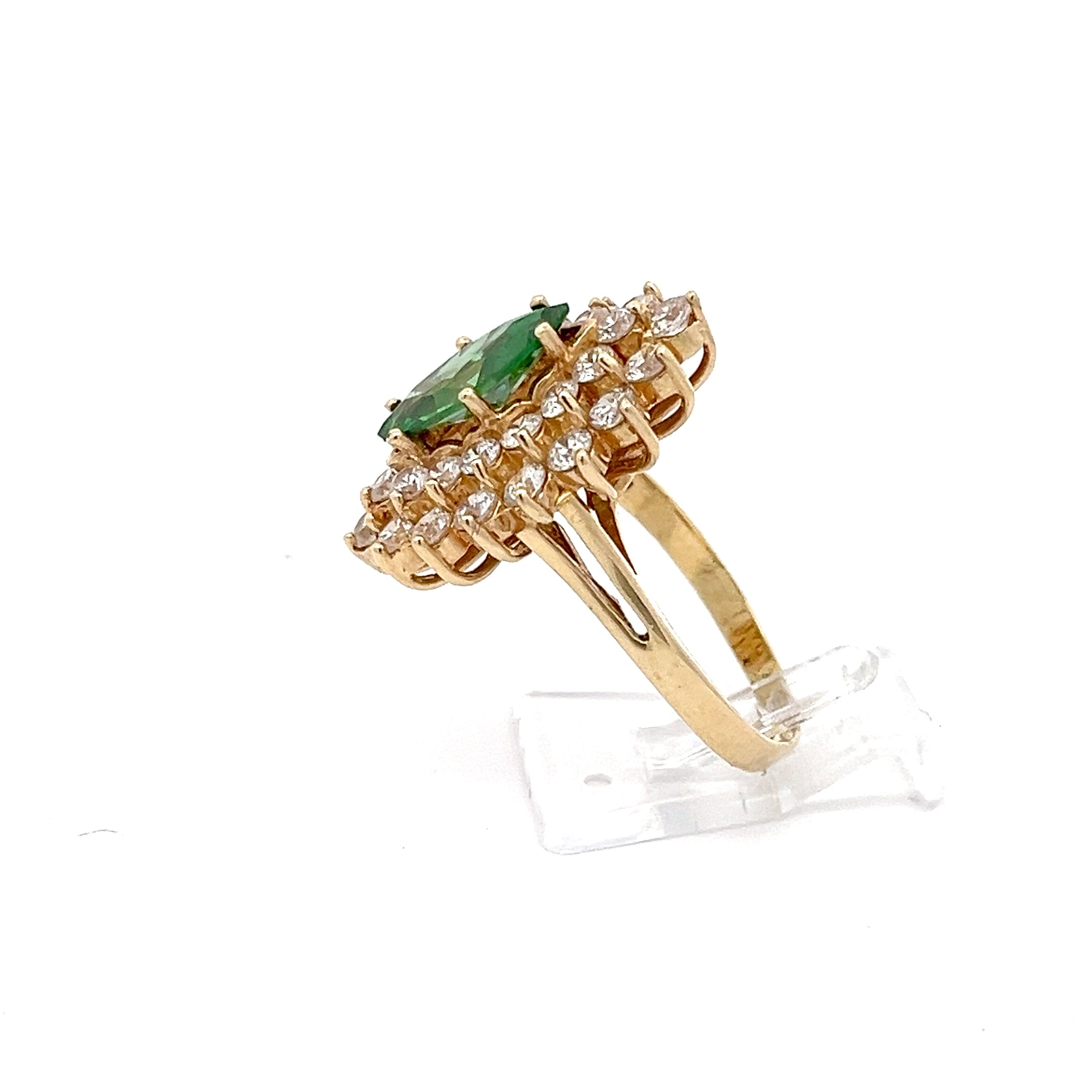 Ring Gelb Gold 585/14kt Gr. 58 Zirkonia