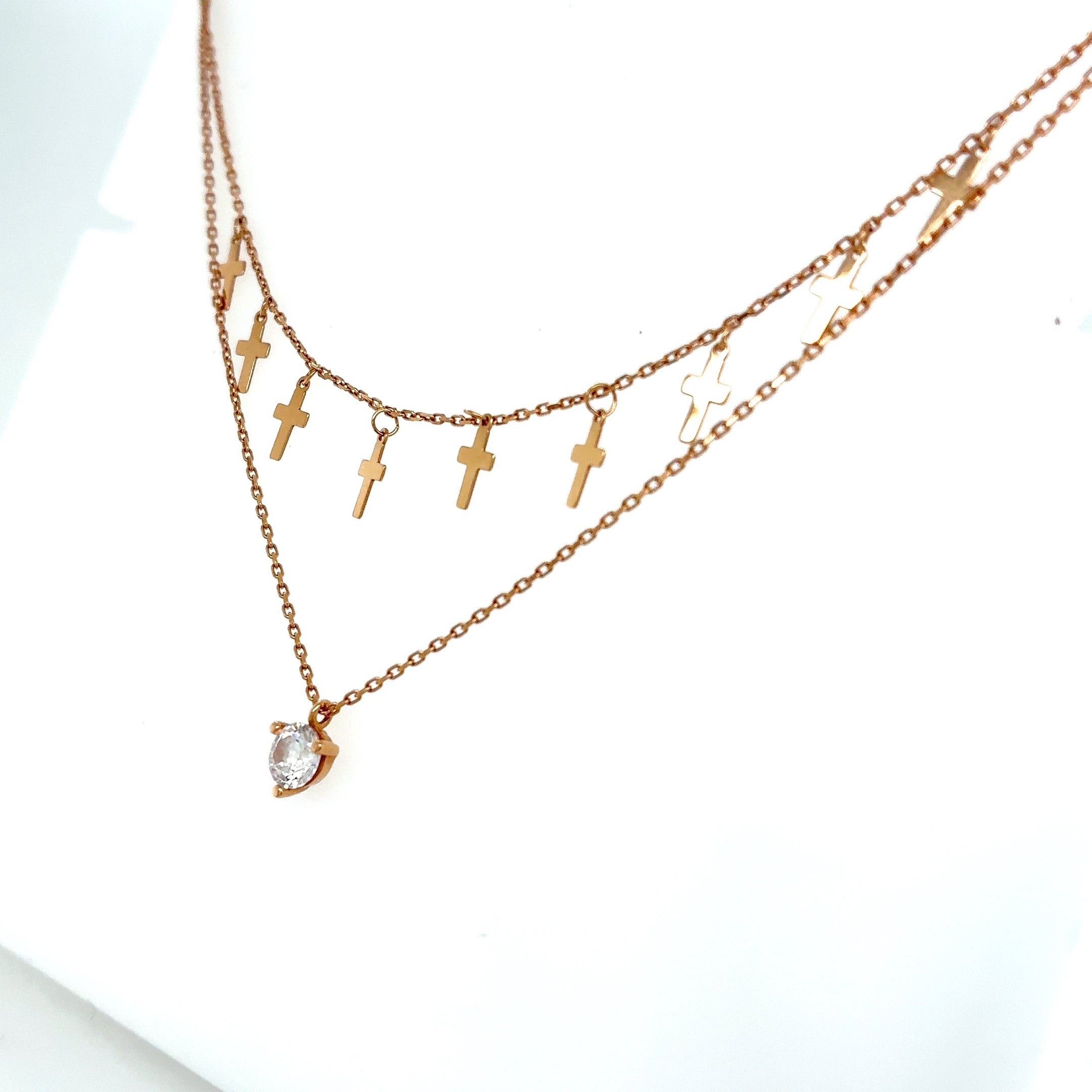 Gold Kette 585 Rotgold 14Kt Länge: 44cm
