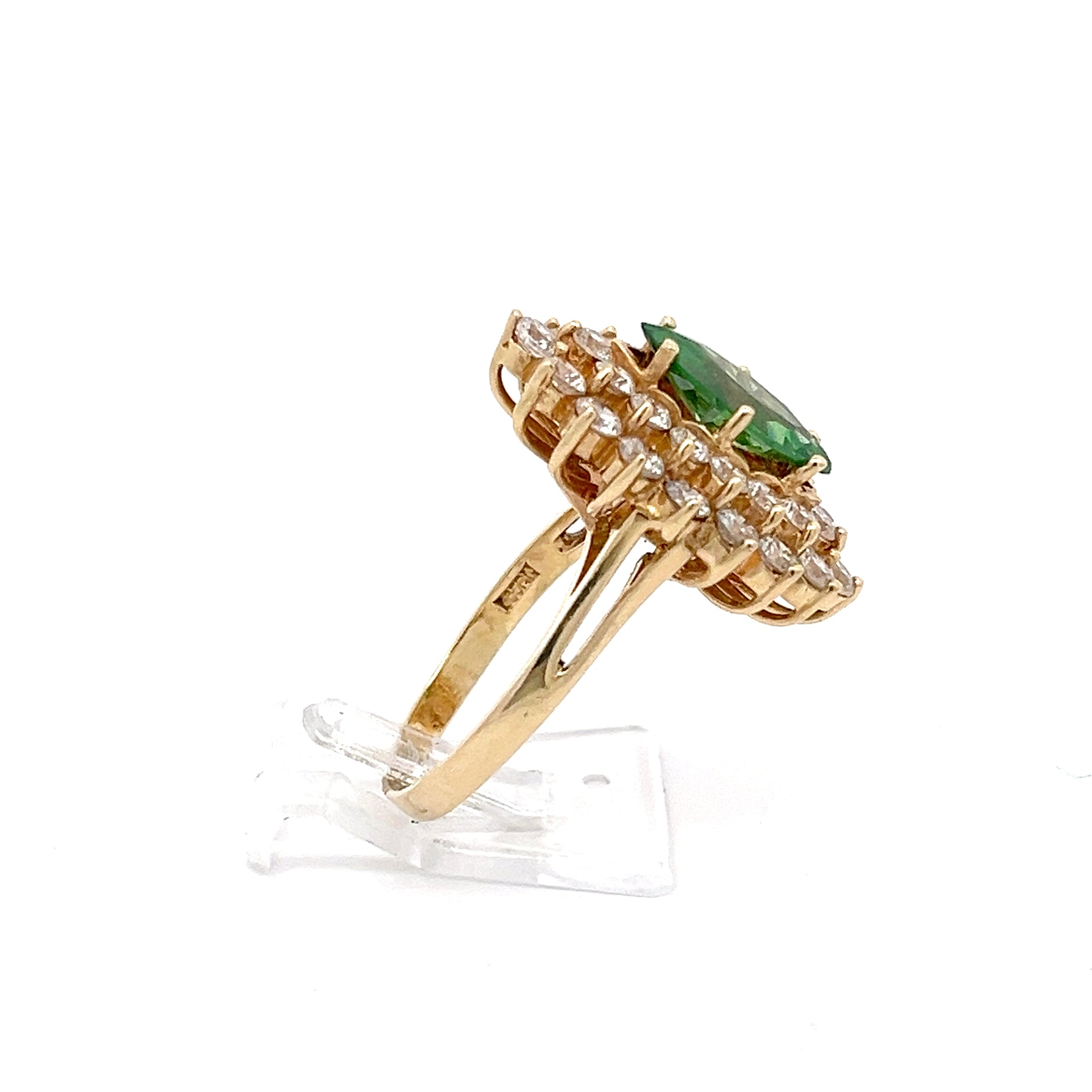 Ring Gelb Gold 585/14kt Gr. 58 Zirkonia
