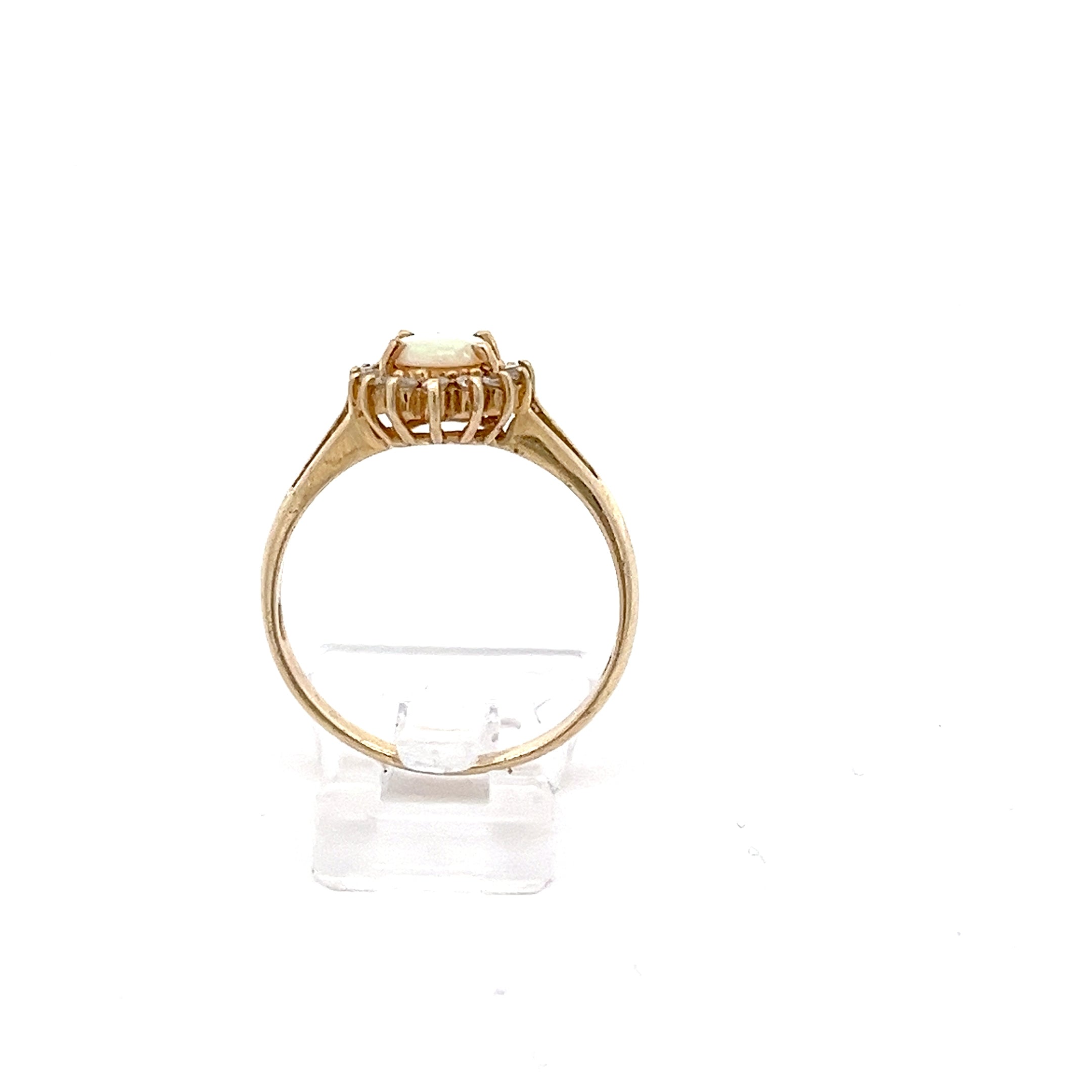 Opal Diamanten Ring Gelb Gold 585/14kt Gr.55