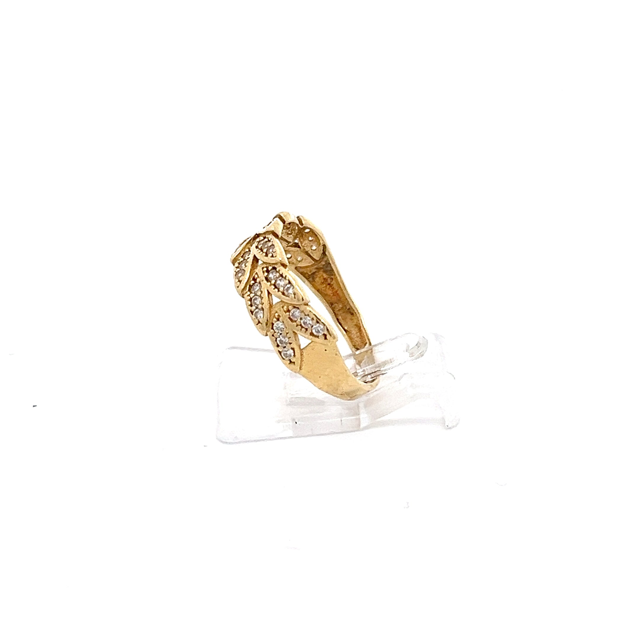 Ring mit Zirkonia Gelb Gold 585/14kt Gr. 52