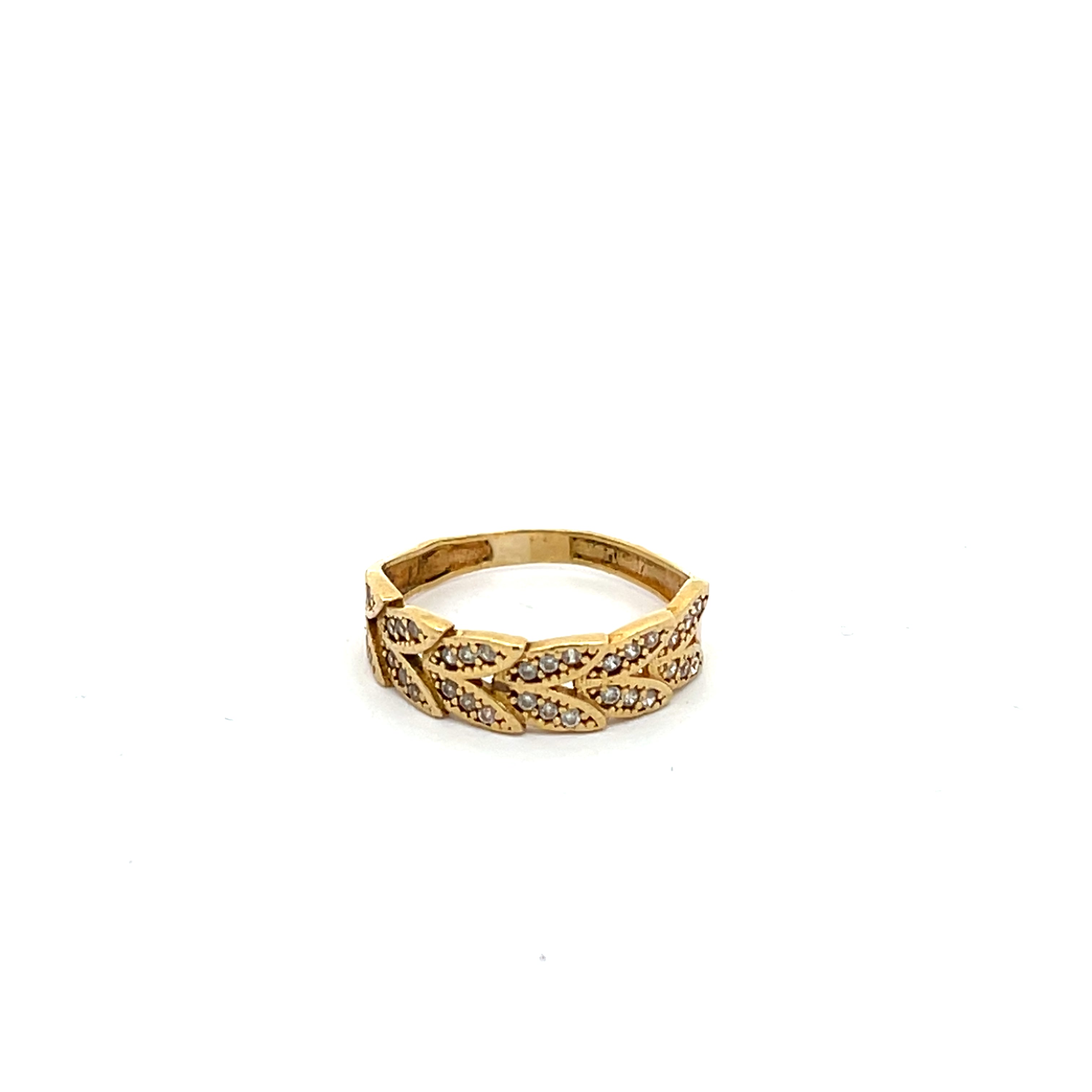 Ring mit Zirkonia Gelb Gold 585/14kt Gr. 52
