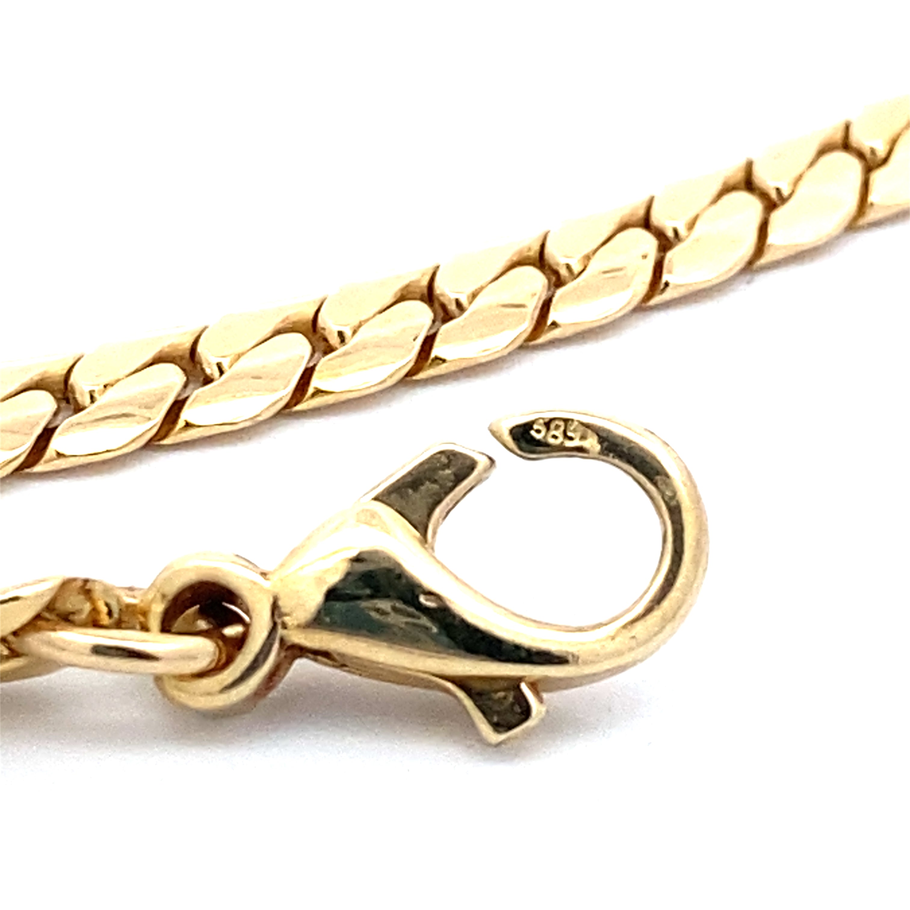 Flachpanzerkette Gelbgold 585 ca.45cm