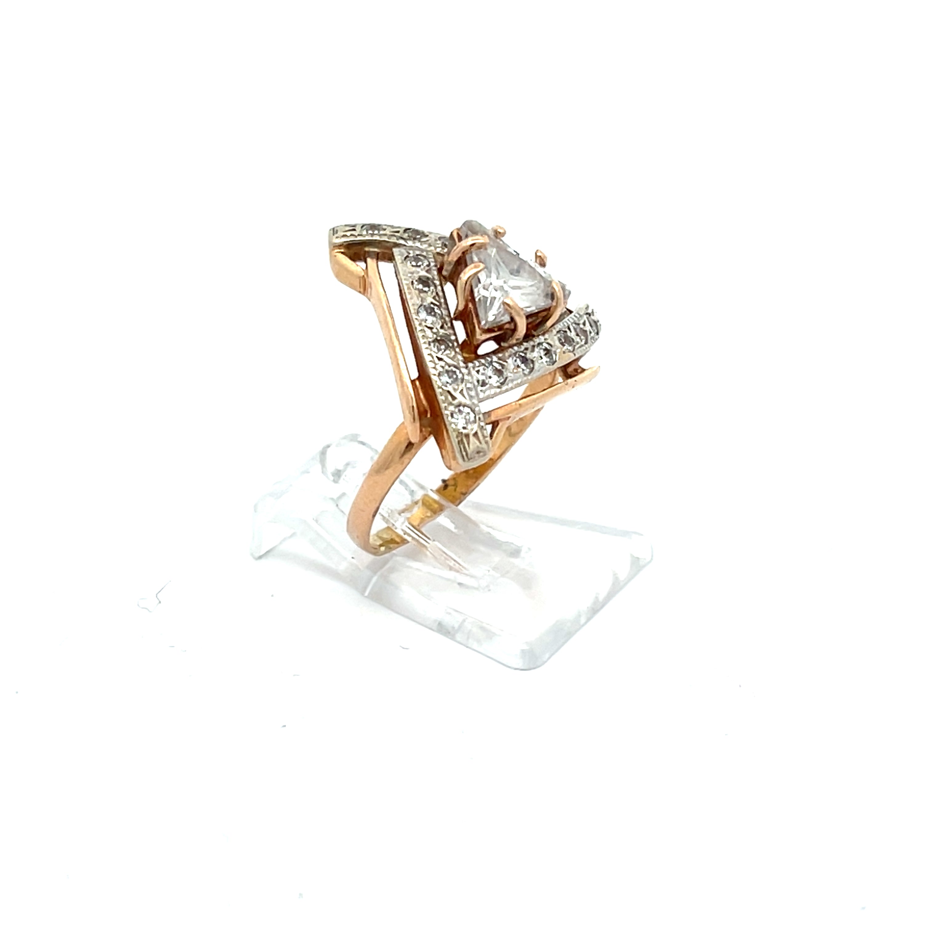 Ring Rotgold 585/14kt Gr. 48