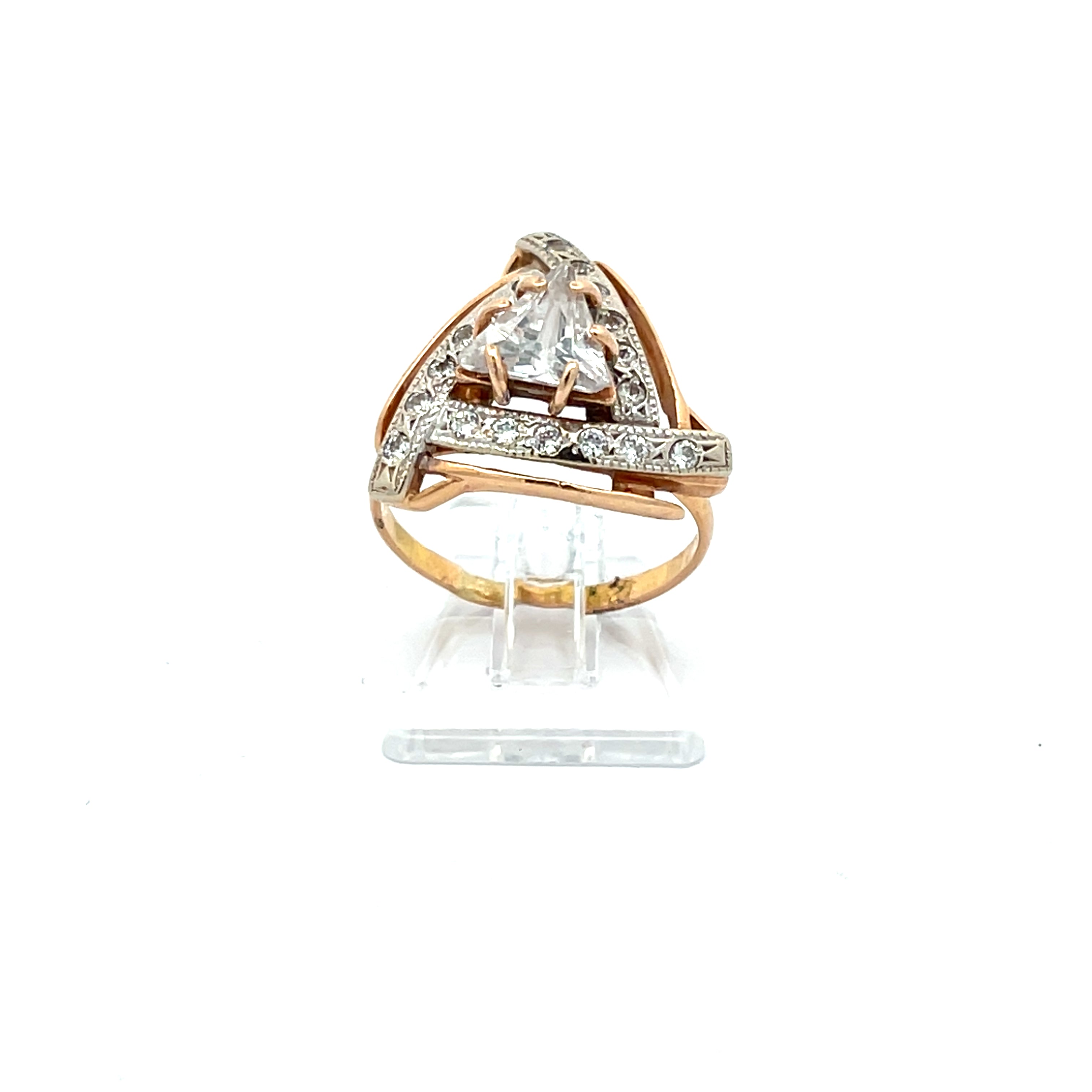 Ring Rotgold 585/14kt Gr. 48