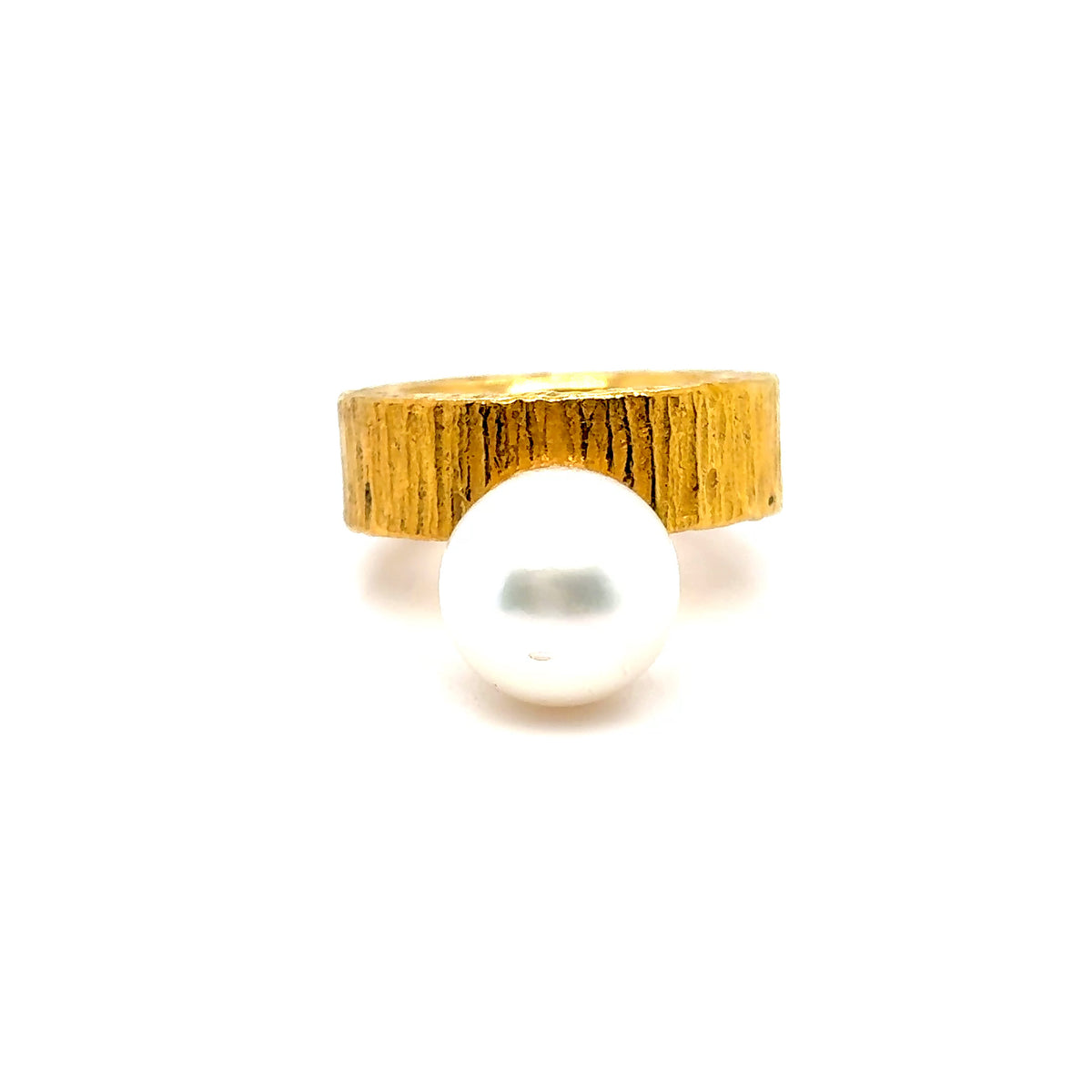 Anlage-Gold Perlenring 999/24kt