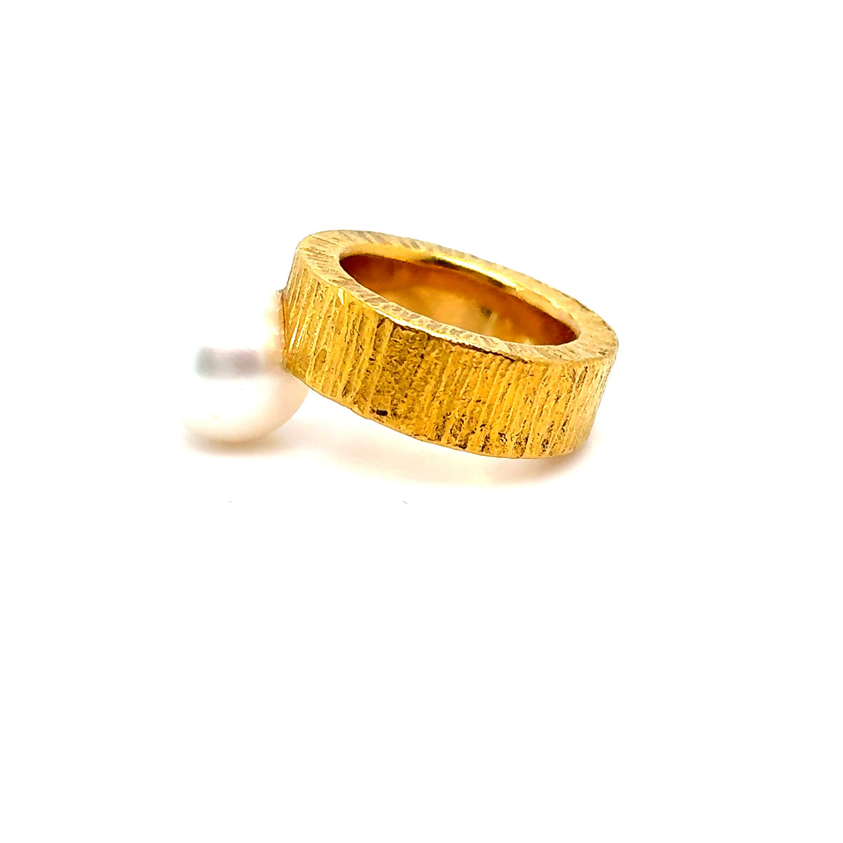 Anlage-Gold Perlenring 999/24kt