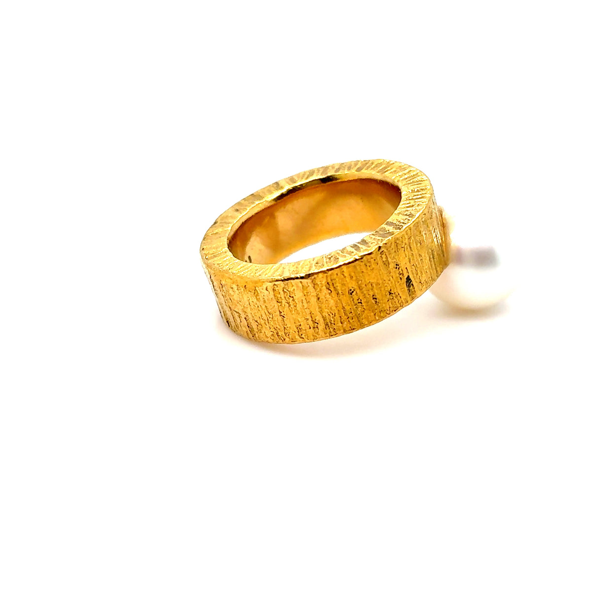 Anlage-Gold Perlenring 999/24kt