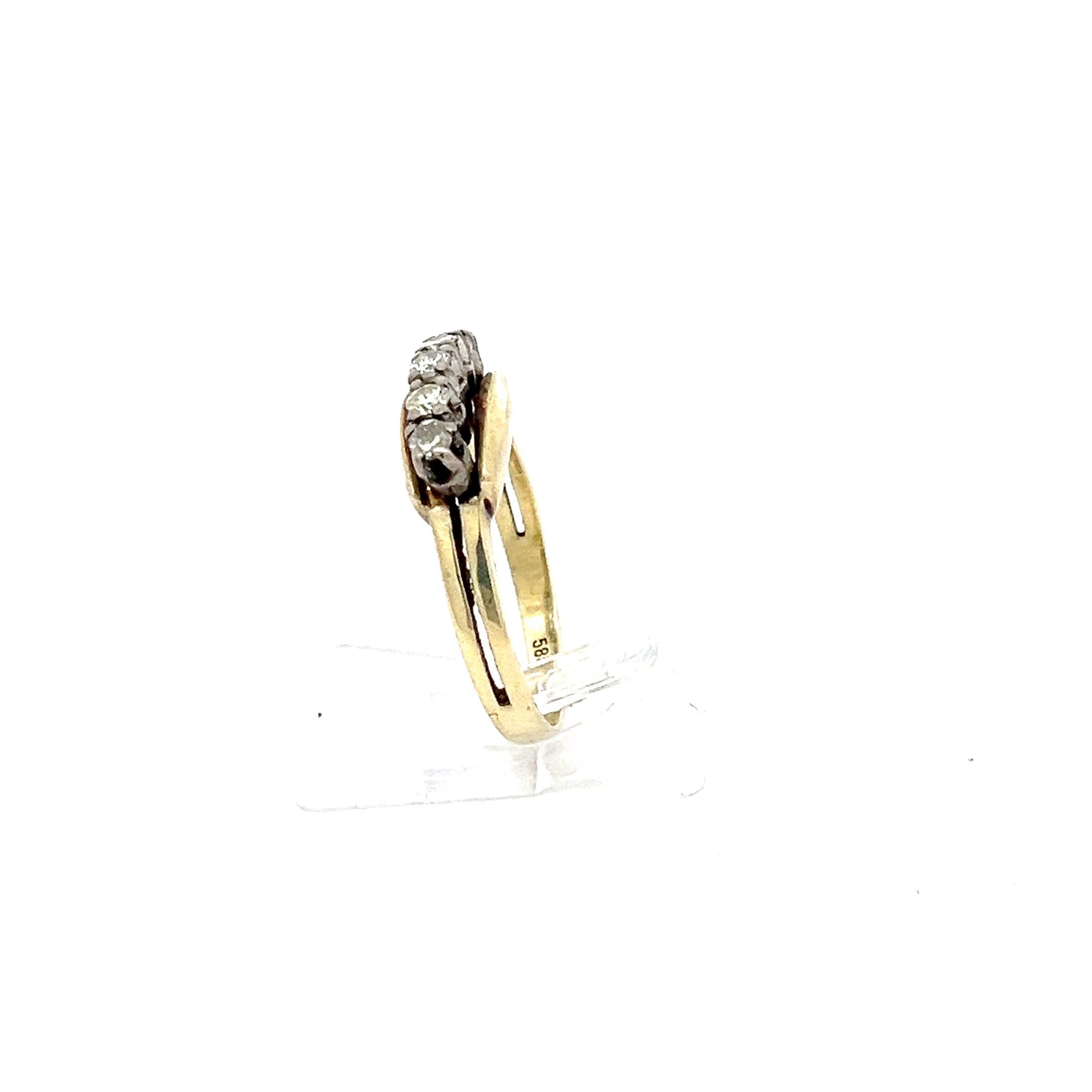 Brillant Damenring Gelbgold 585/14kt Gr.53