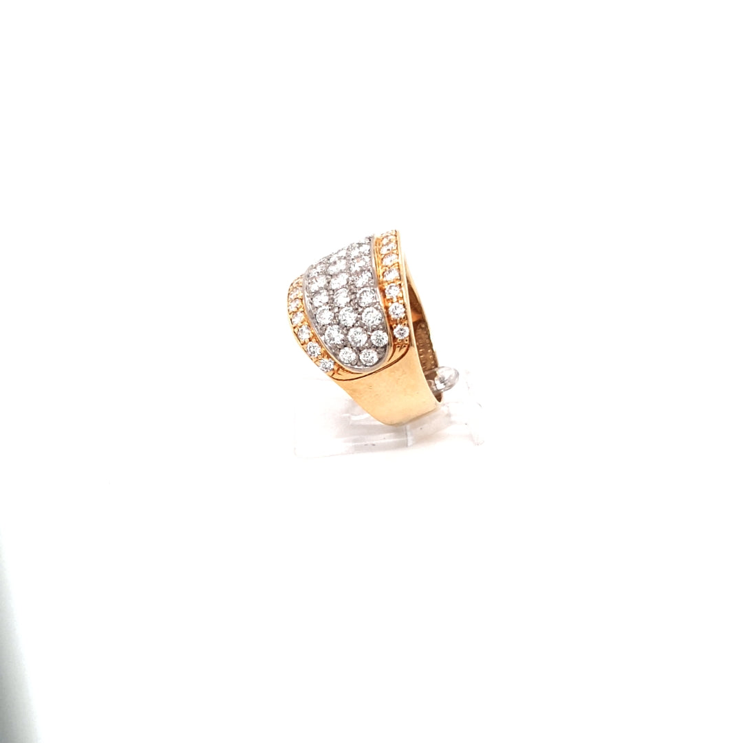 Damen Ring Gelbgold 750 18 kt 53 Brillanten *55* Schmuck Geschenk