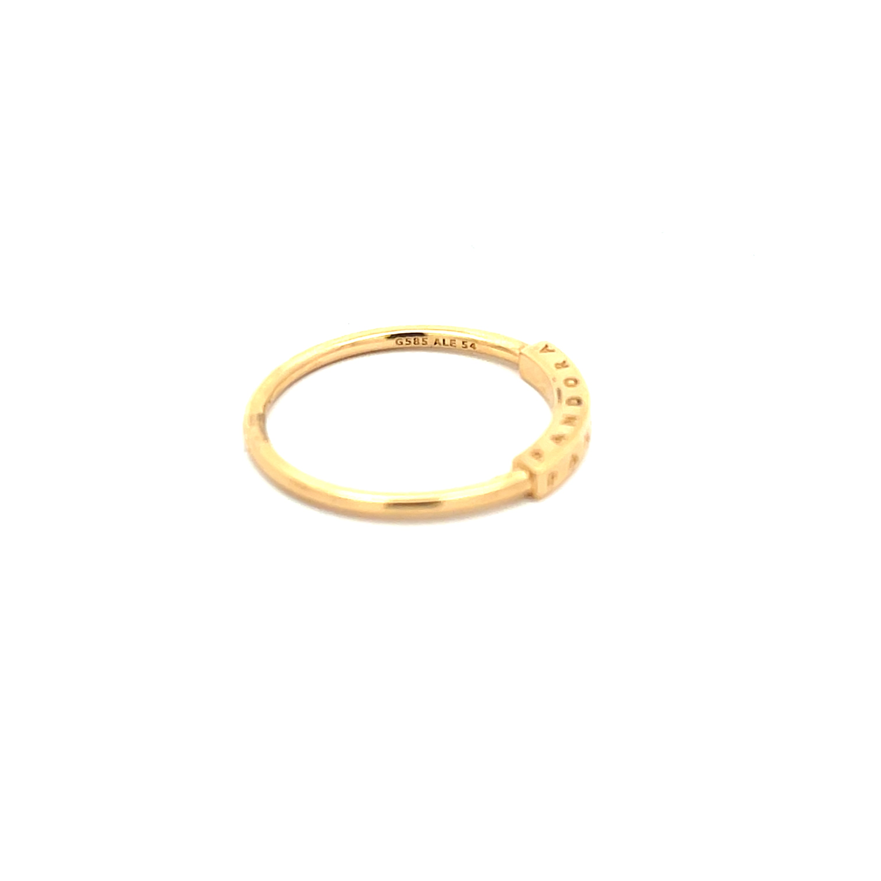 Pandora Signature I-D Ring Gelb Gold 585 14 Karat