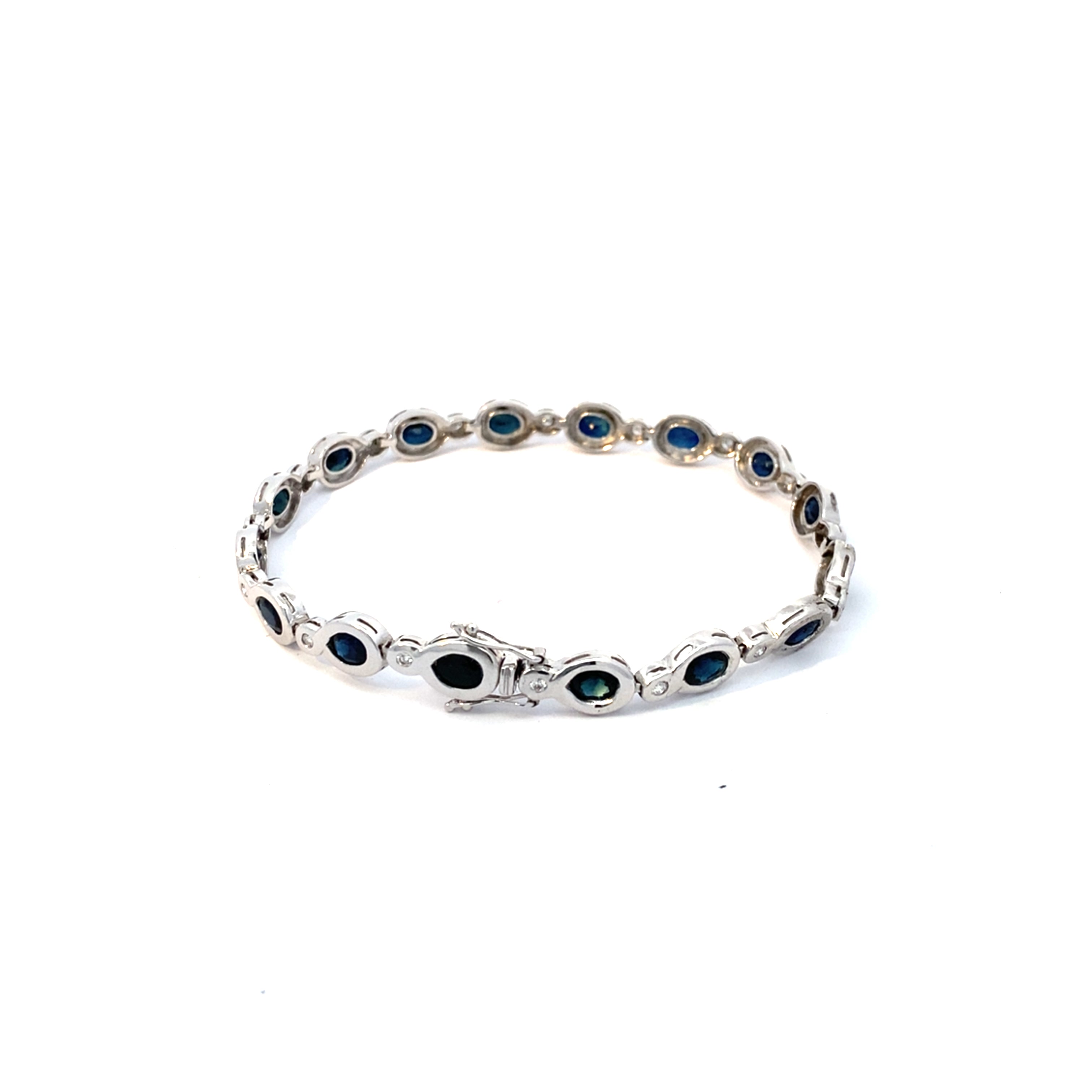Damen Armband Weißgold 585 mit 16 Brillanten ja ca.0,05 ct