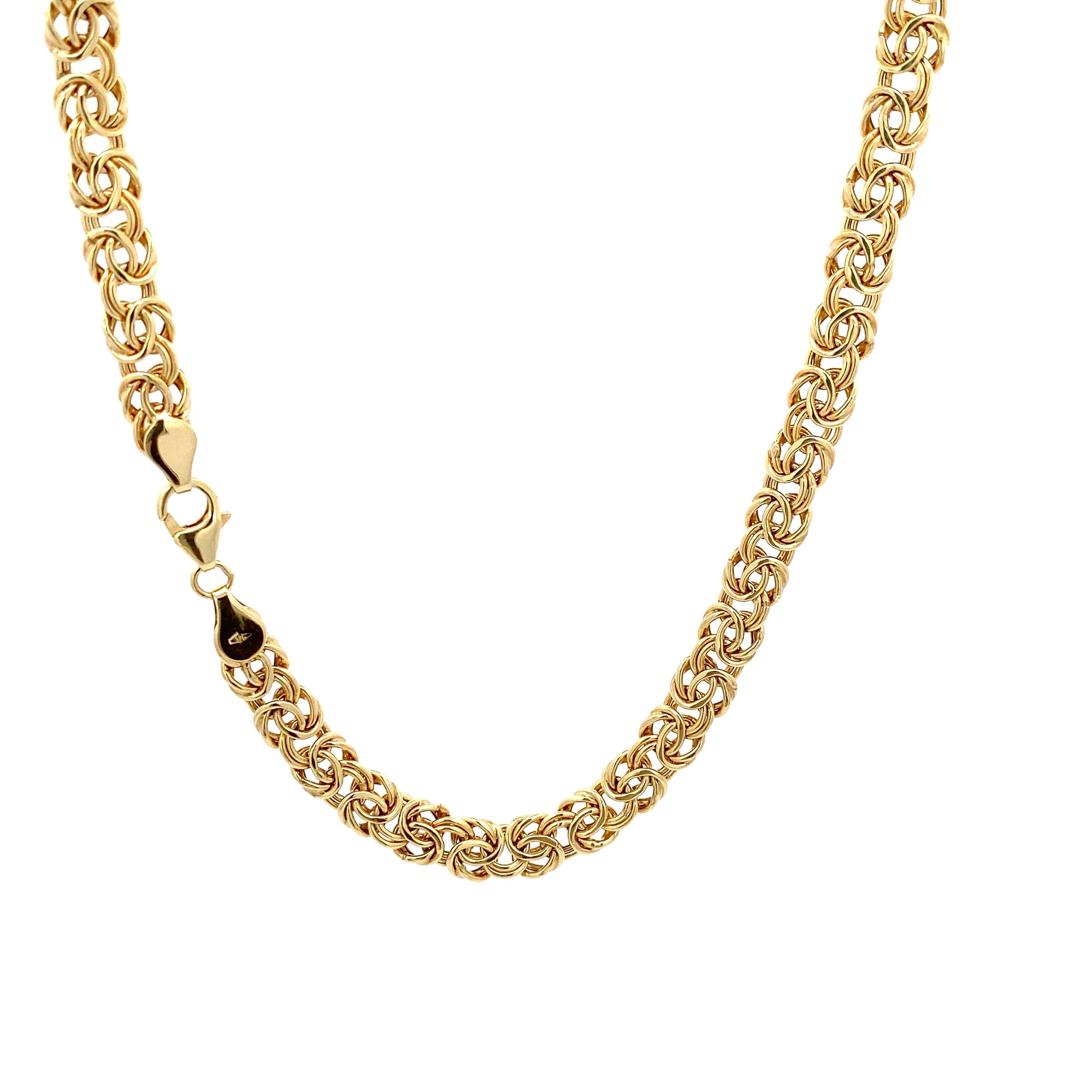 Byzantinerkette flach Gelbgold 375