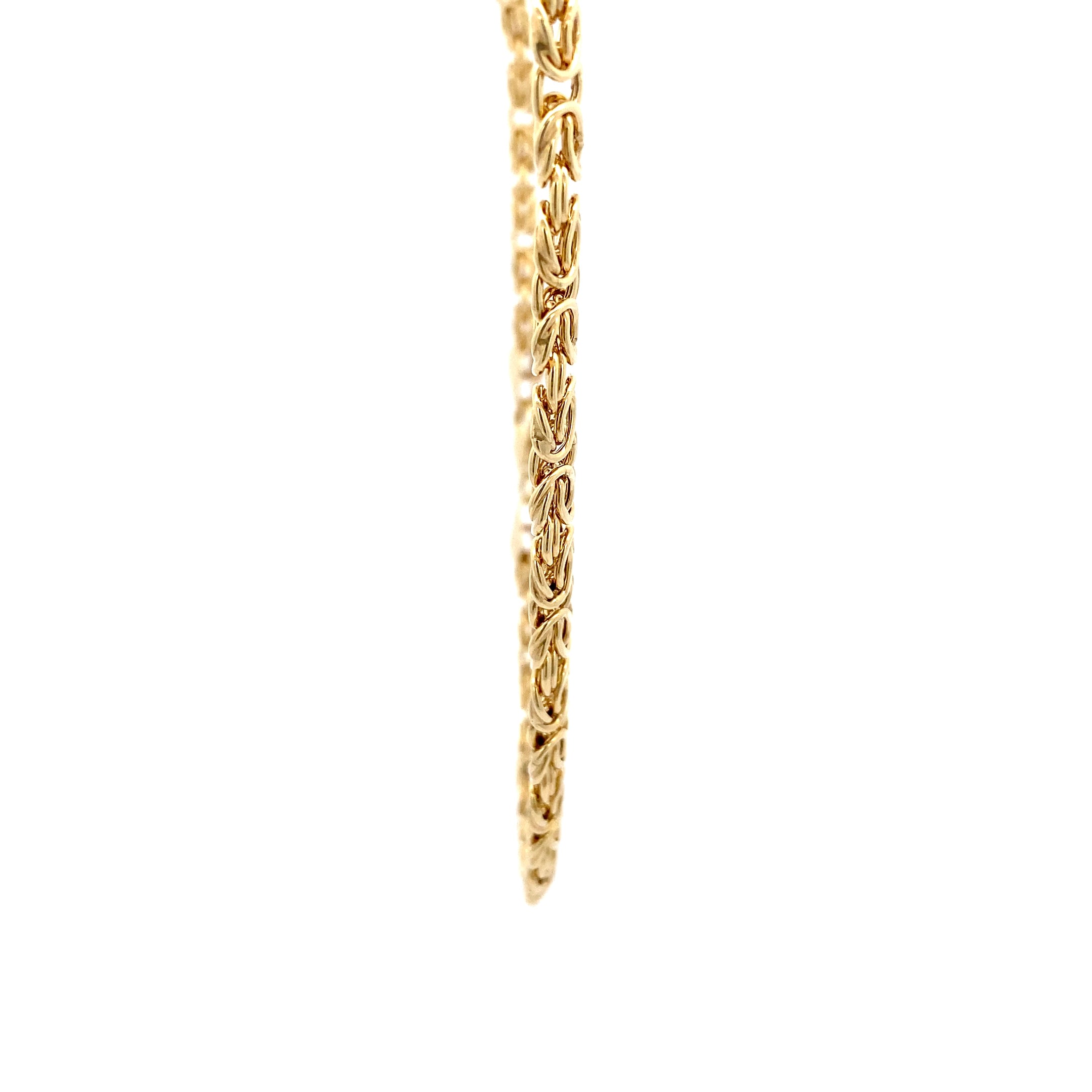 Byzantinerkette flach Gelbgold 375