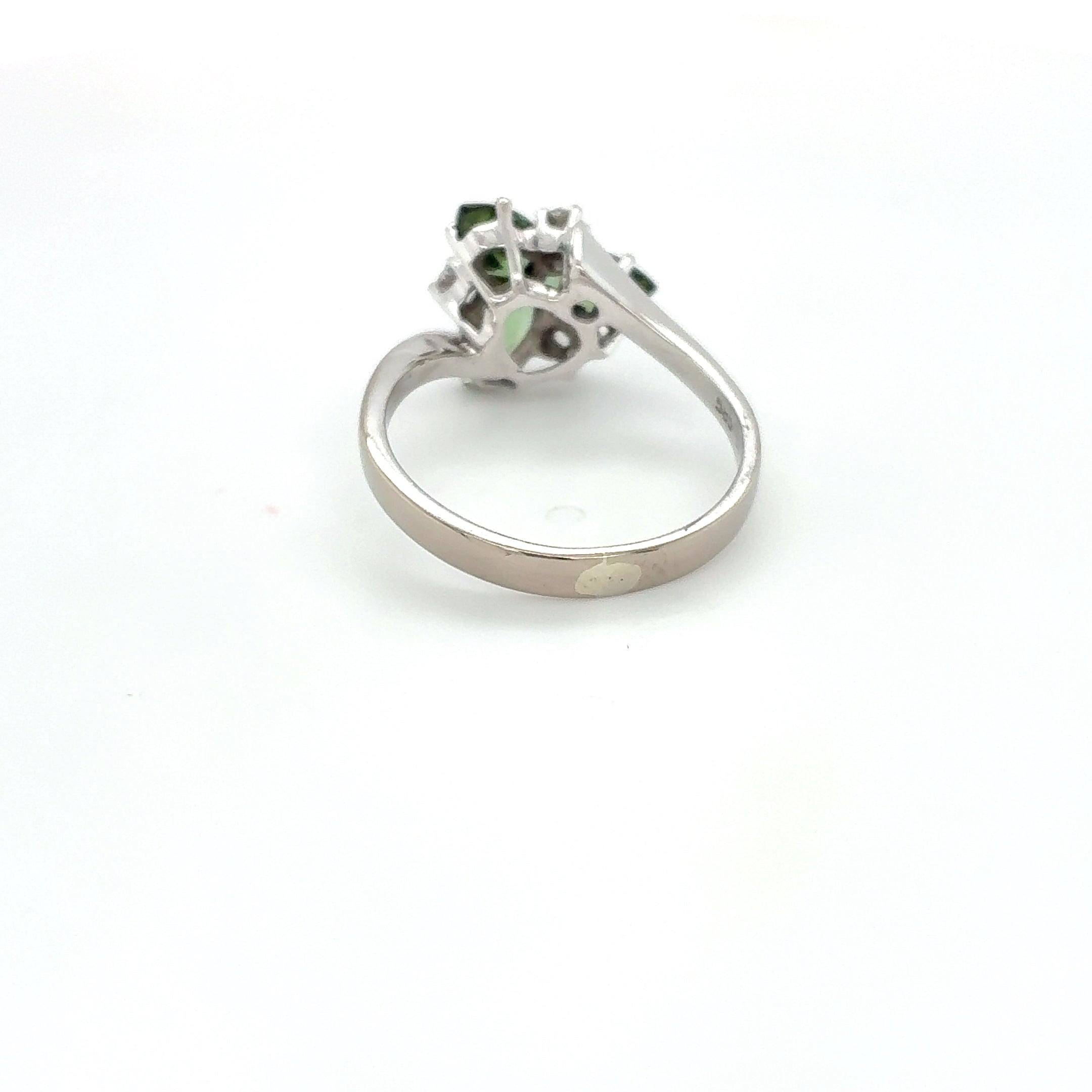 Ring 585 Weißgold 14kt Diamanten Gold Gr. 55,5
