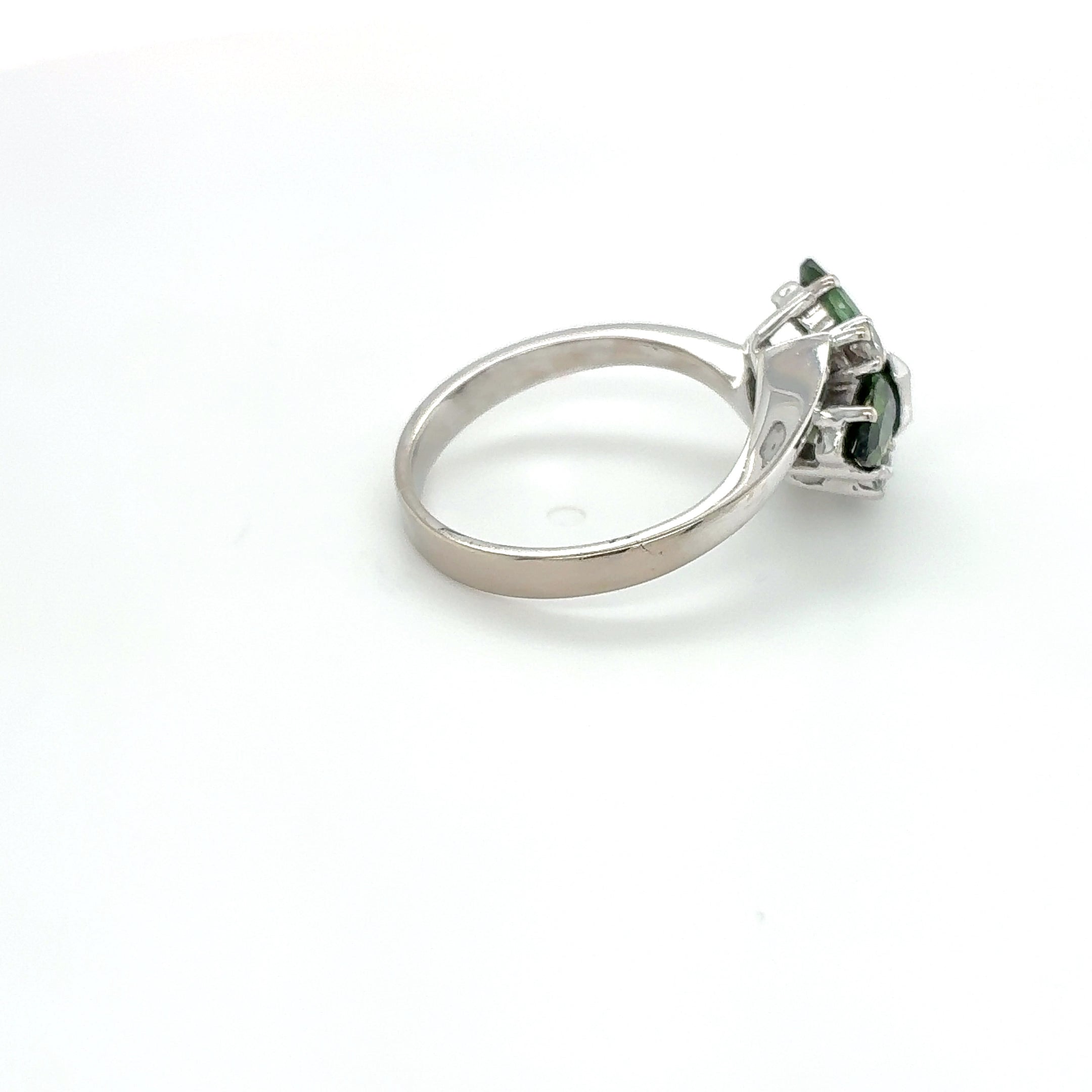 Ring 585 Weißgold 14kt Diamanten Gold Gr. 55,5