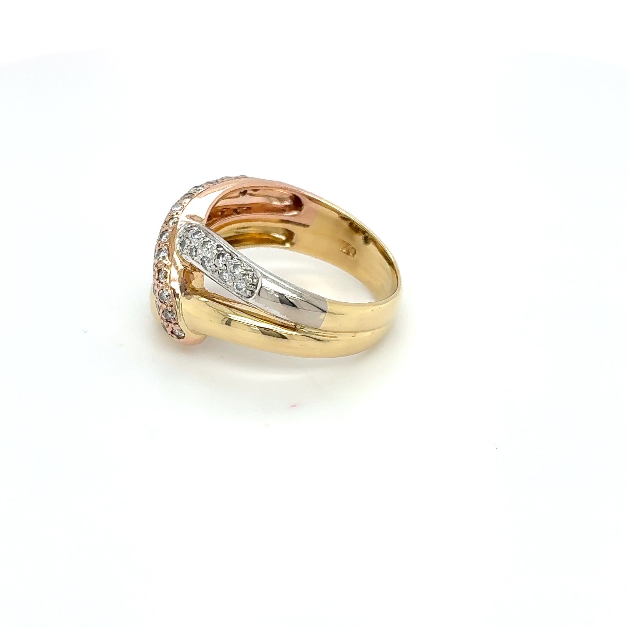 Damenring 750 Gelbgold 18kt Brillanten Gold Gr.55