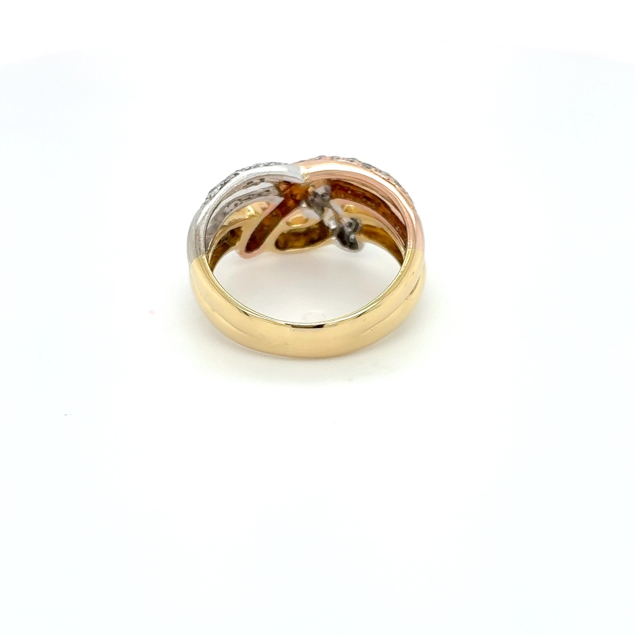 Damenring 750 Gelbgold 18kt Brillanten Gold Gr.55