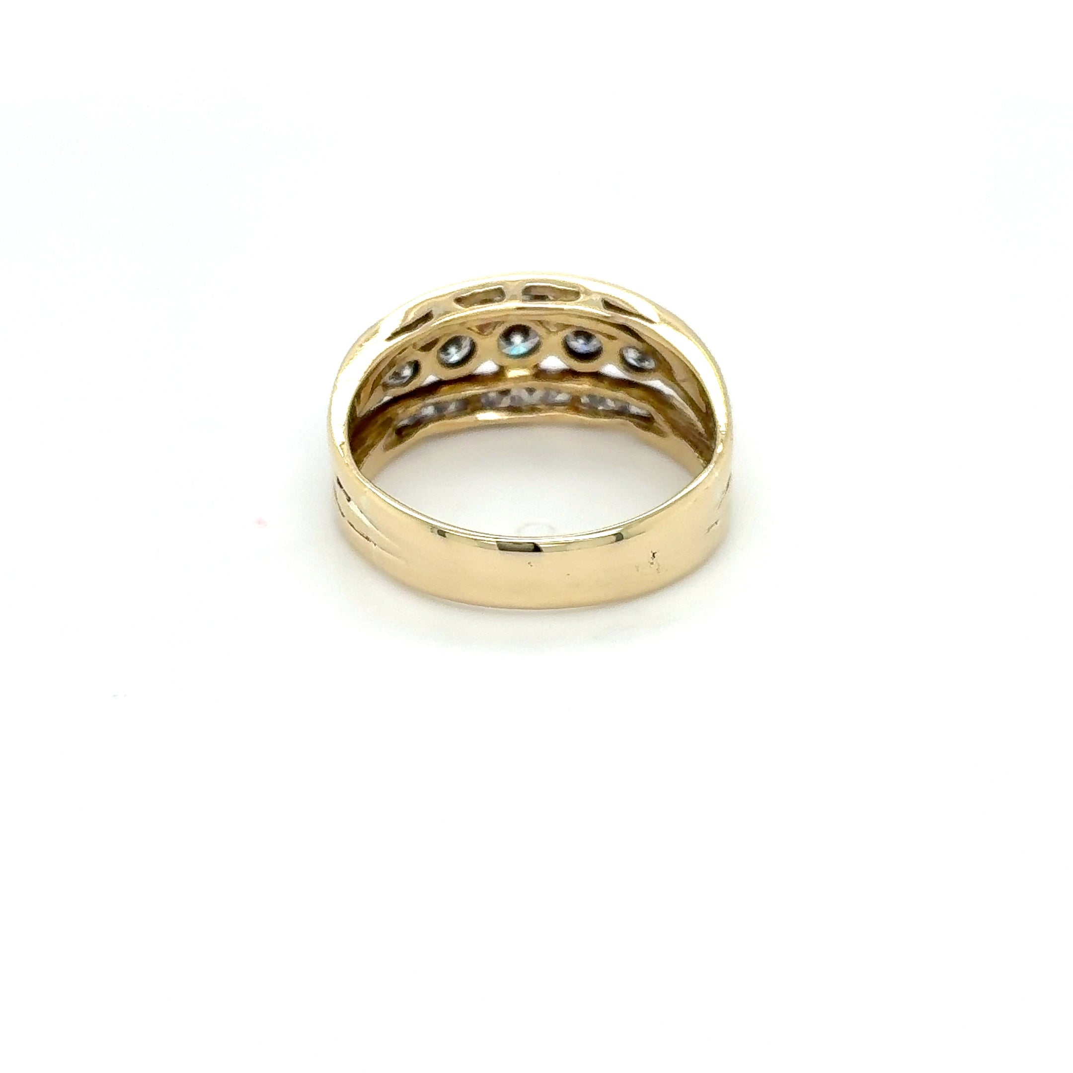 Damenring 585 Gelbgold 14kt Brillanten Gold Gr.59