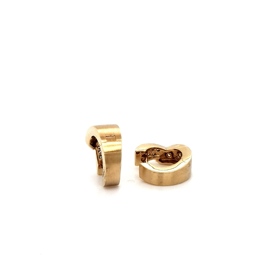 Ohrringe Gelb Weiß Gold 585 Brillanten Damen Schmuck Geschenk