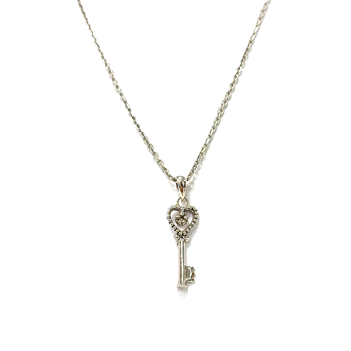 Kette 925 Silber Schlüssel ca.42cm