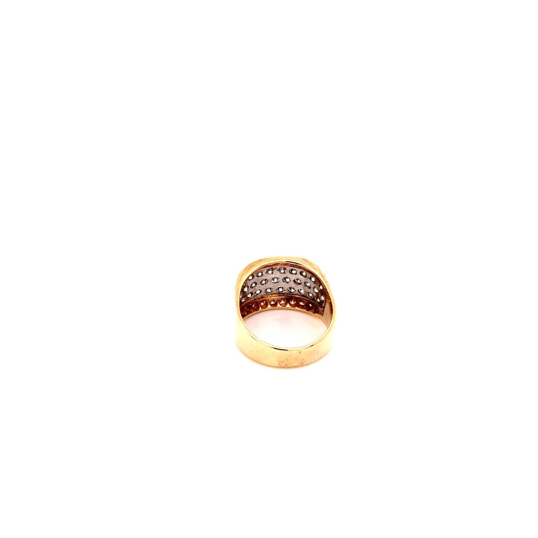 Damen Ring Gelbgold 750 18 kt 53 Brillanten *55* Schmuck Geschenk