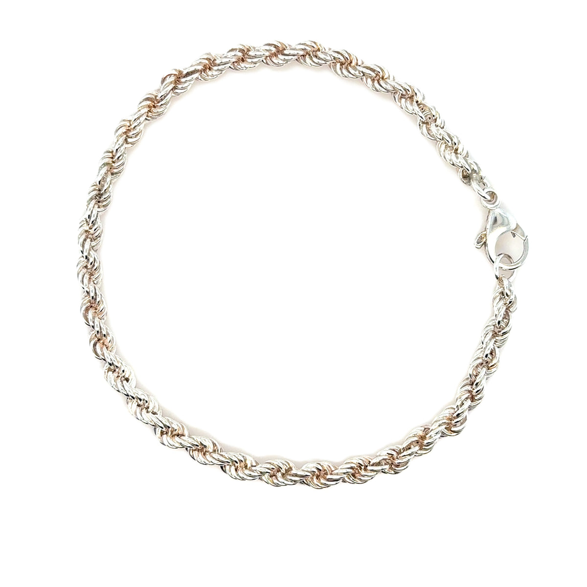 Kordellarmband 925 Silber ca 21,5cm