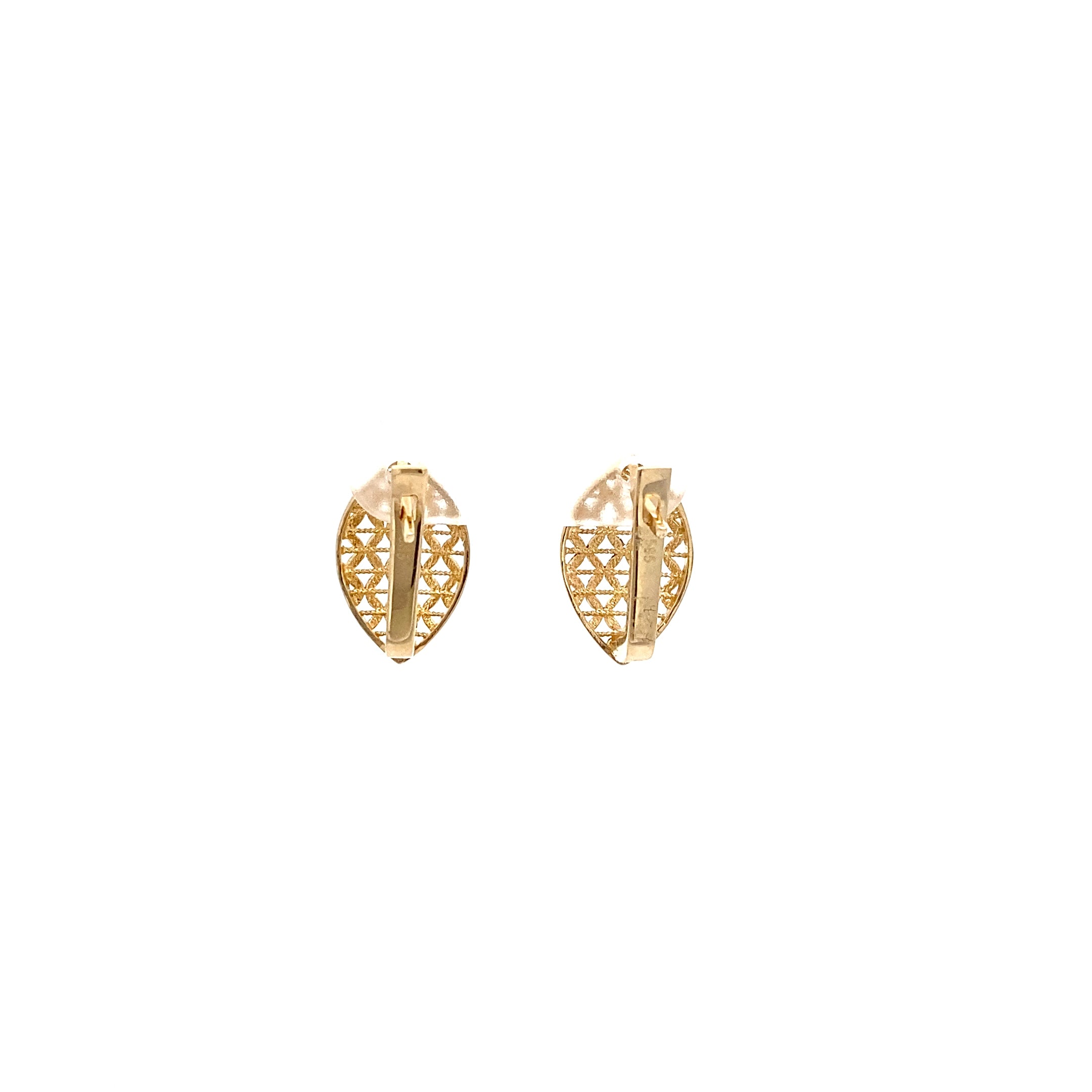 Ohrringe Gelbgold und Weißgold