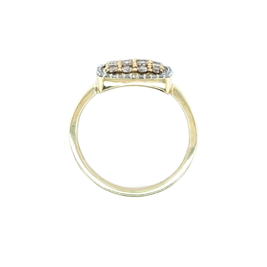 Ring Gelbgold Brillanten 375/9kt Gr. 62