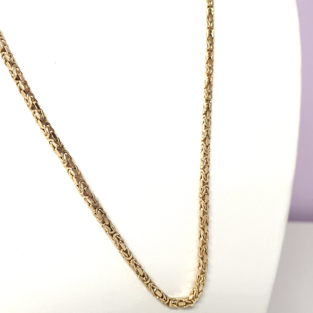 Königs Kette Gelb Gold 585 Unisex Schmuck Geschenk