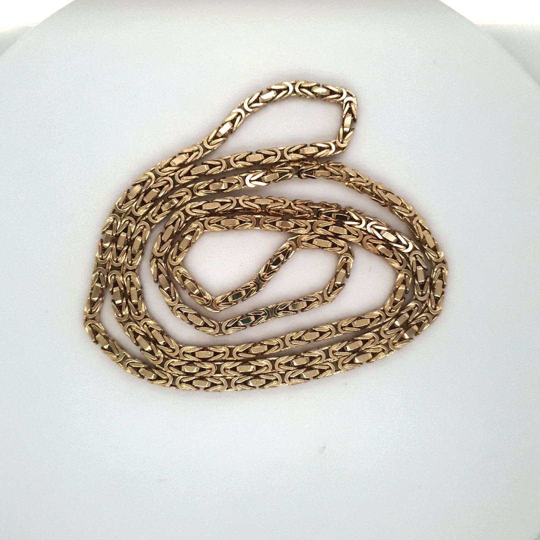 Königs Kette Gelb Gold 585 Unisex Schmuck Geschenk