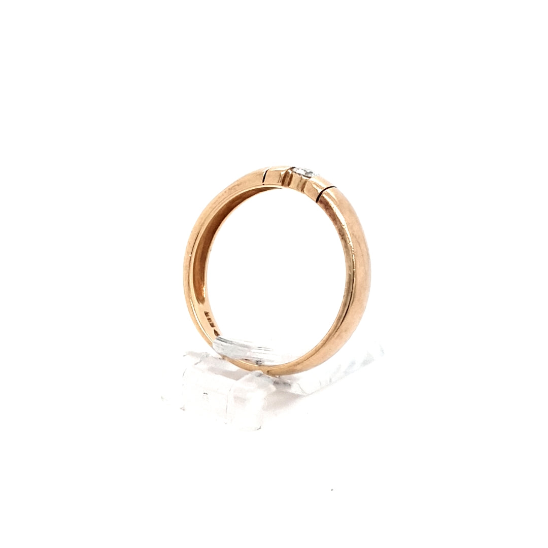 Ring Gelb Gold 585 Brillant Schmuck Damen Geschenk
