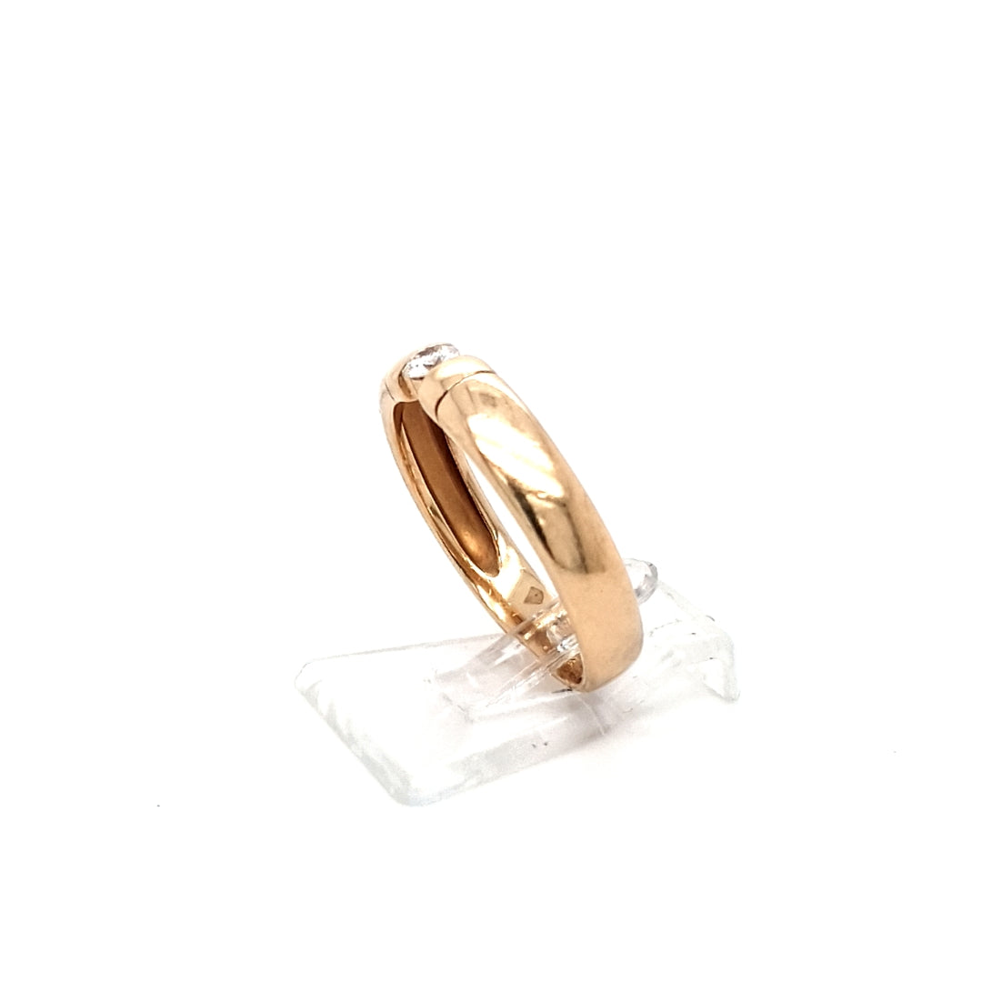 Ring Gelb Gold 585 Brillant Schmuck Damen Geschenk