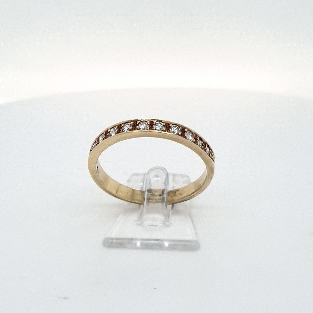 Ring Gelb Gold 585 Brillanten Diamant Schmuck Damen