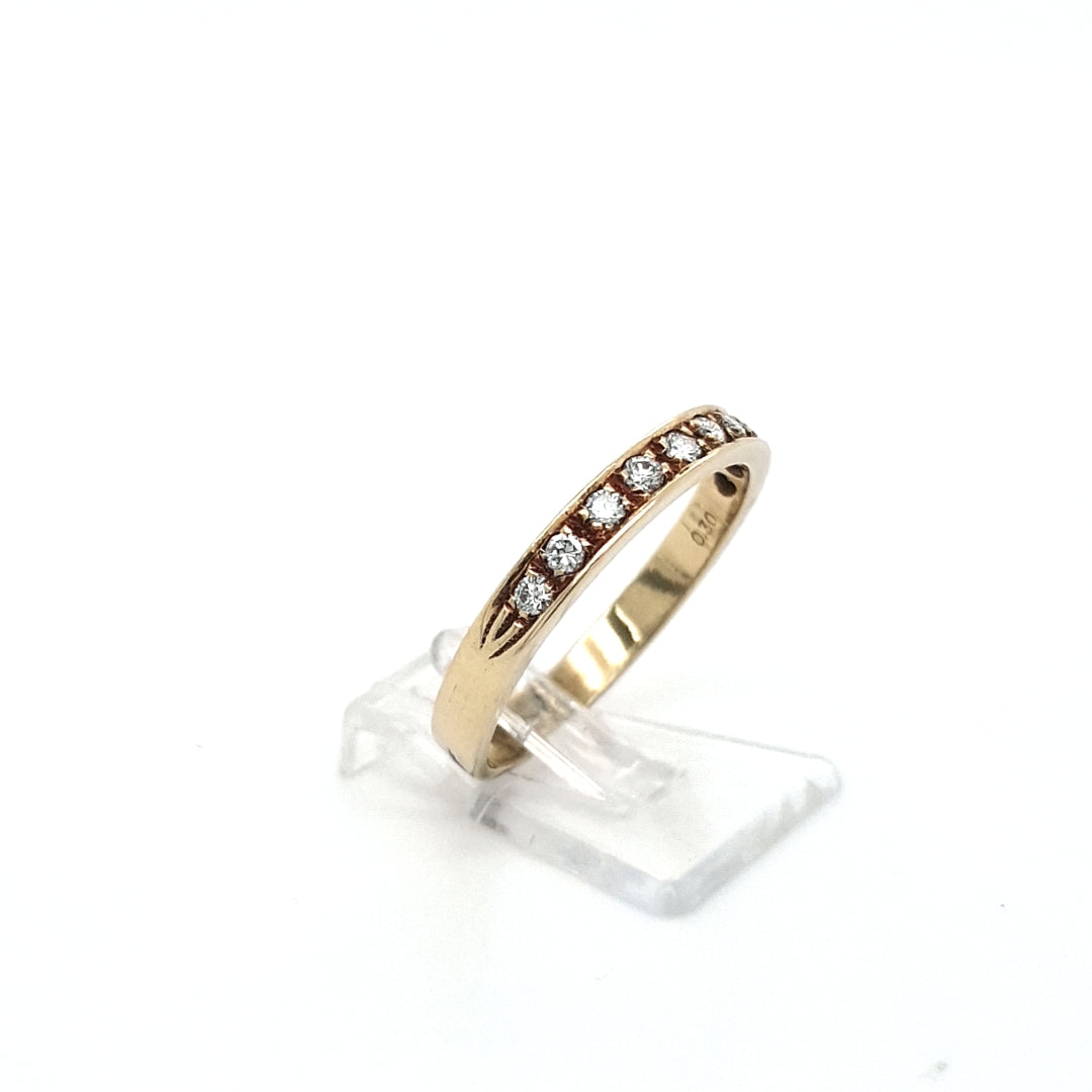 Ring Gelb Gold 585 Brillanten Diamant Schmuck Damen