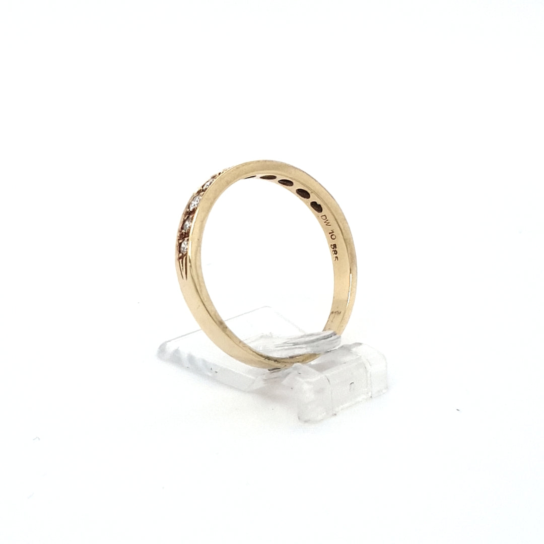 Ring Gelb Gold 585 Brillanten Diamant Schmuck Damen